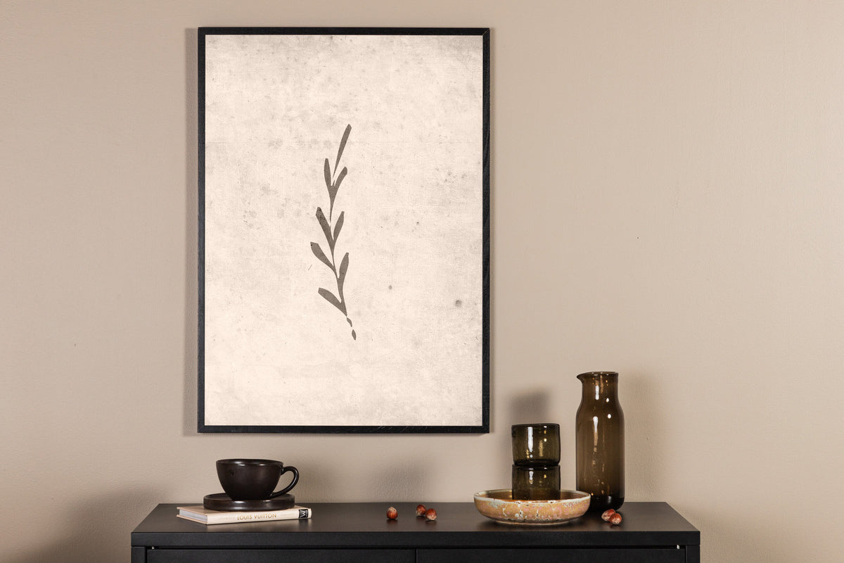Autumn Leaf Poster in Beige präsentiert im Onlineshop von KAQTU Design AG. Bild ist von Venture Home