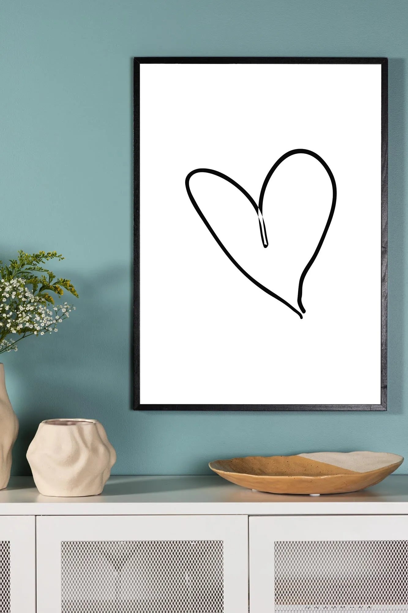 Romantisches Heart Poster von Venture Home – Kunst für Ihr Ambiente.