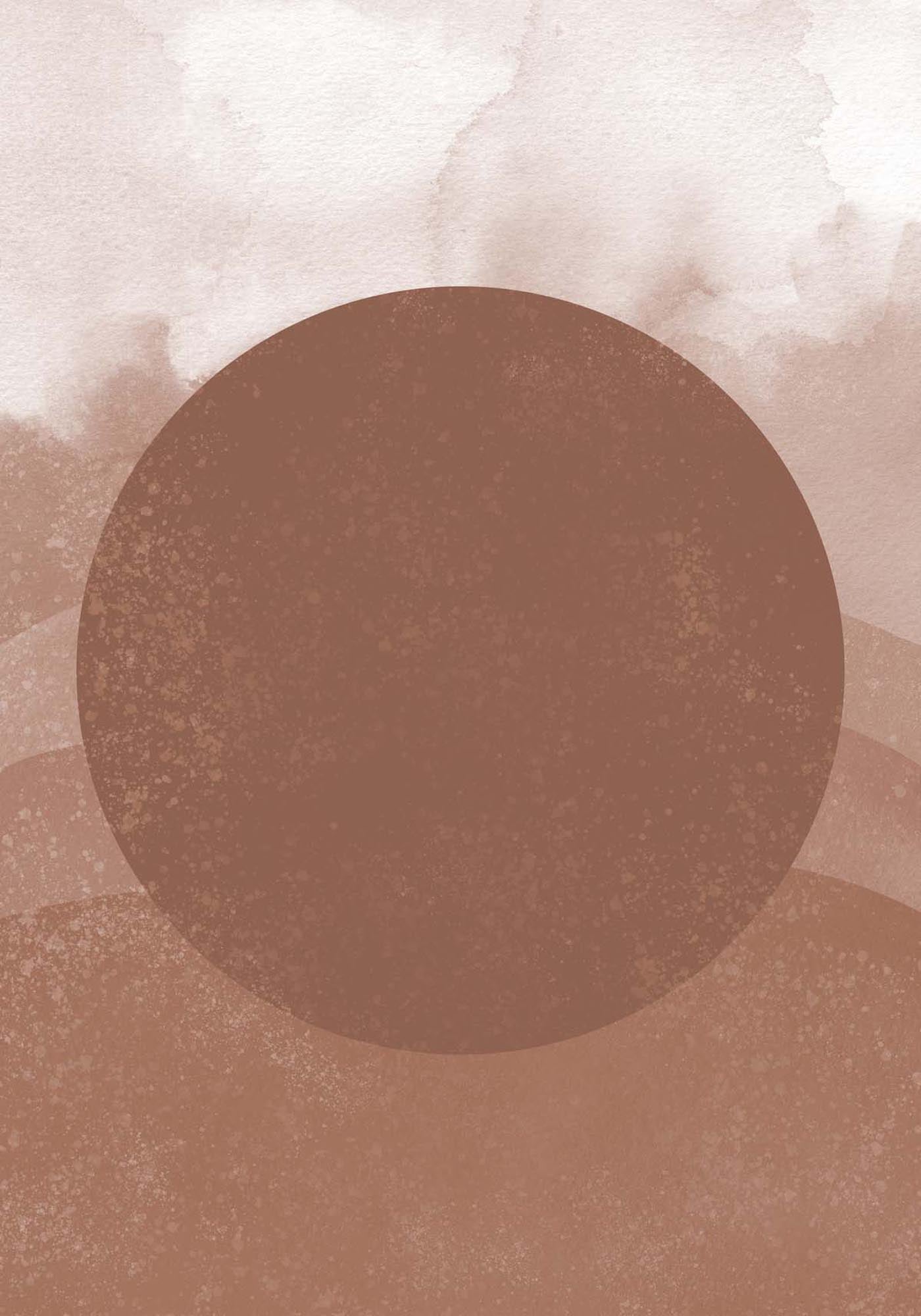 Soft Shades Poster in Braun präsentiert im Onlineshop von KAQTU Design AG. Bild ist von Venture Home