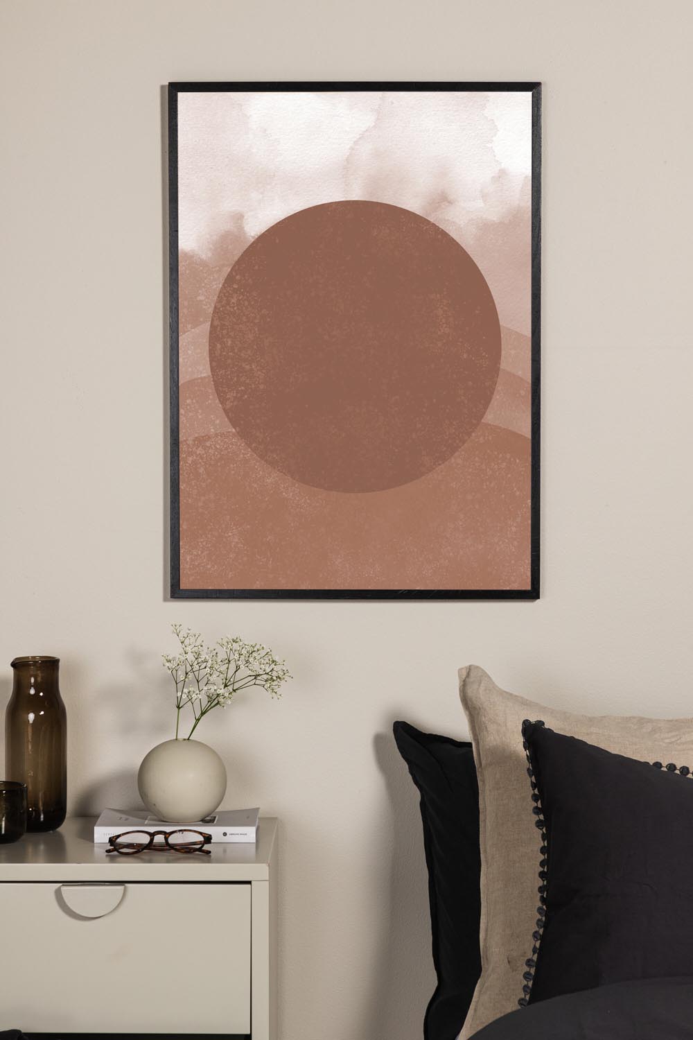 Soft Shades Poster in Braun präsentiert im Onlineshop von KAQTU Design AG. Bild ist von Venture Home