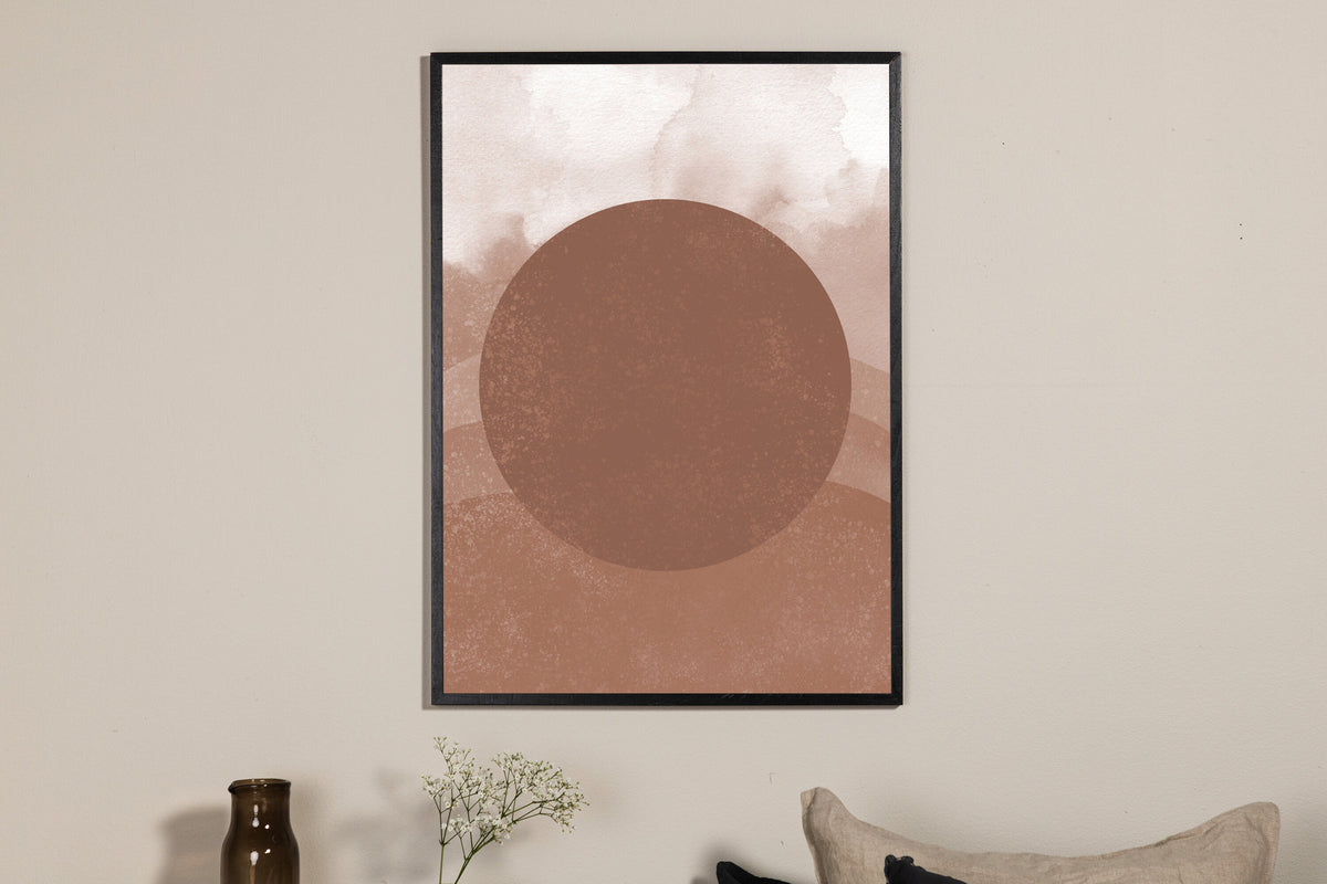 Soft Shades Poster in Braun präsentiert im Onlineshop von KAQTU Design AG. Bild ist von Venture Home