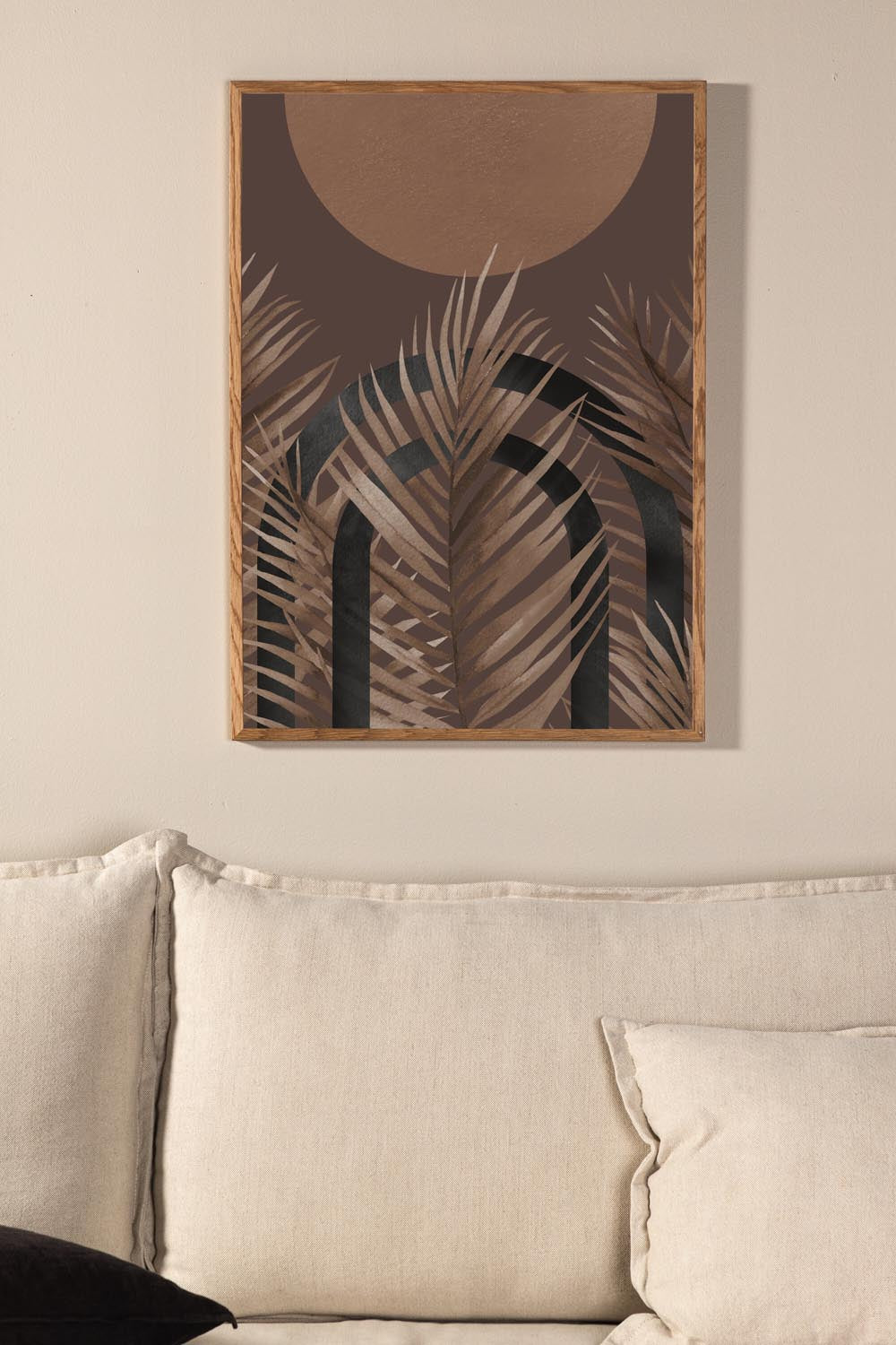Structures Poster in Braun präsentiert im Onlineshop von KAQTU Design AG. Bild ist von Venture Home