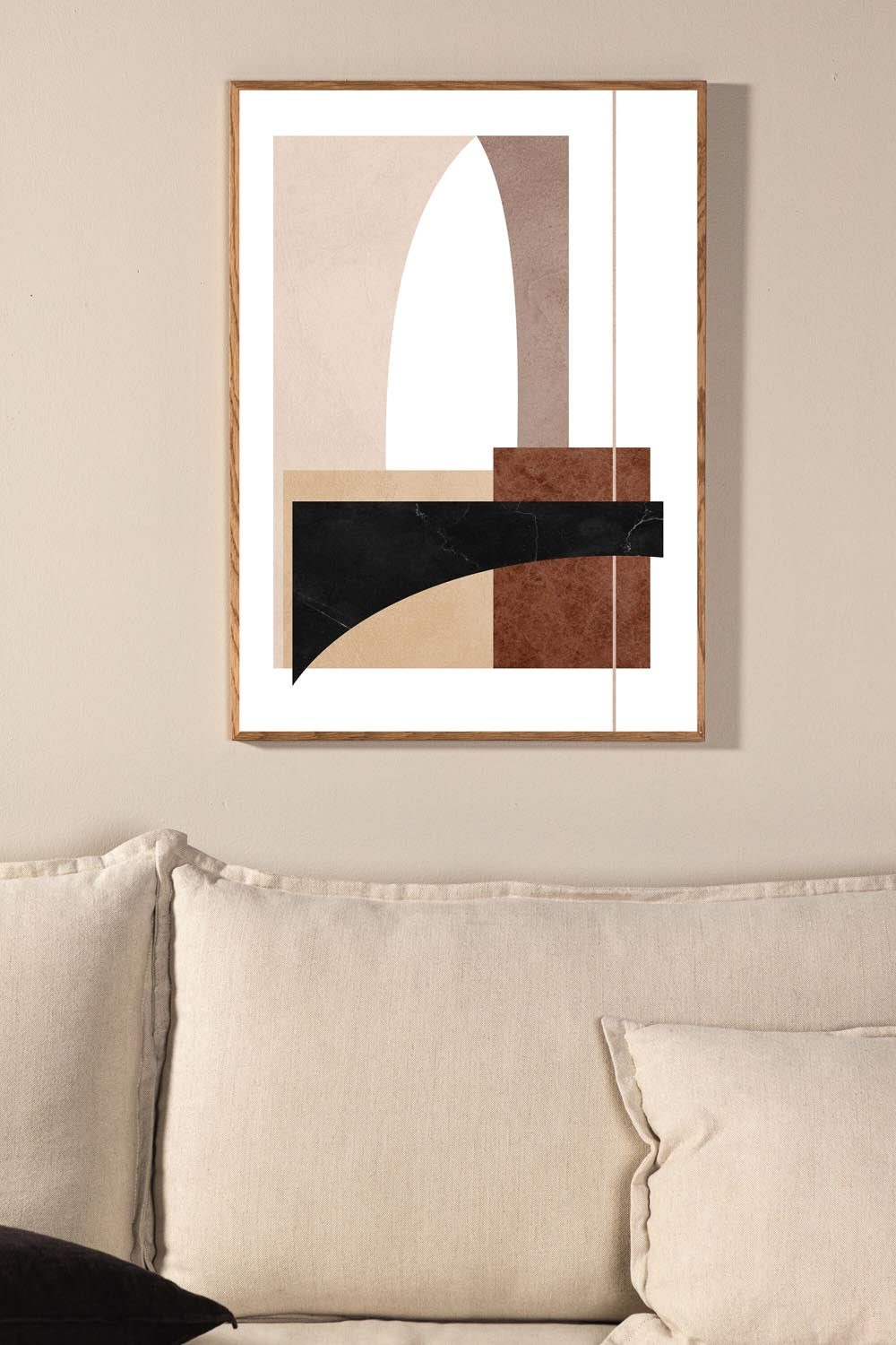 Materials Poster in Braun präsentiert im Onlineshop von KAQTU Design AG. Bild ist von Venture Home