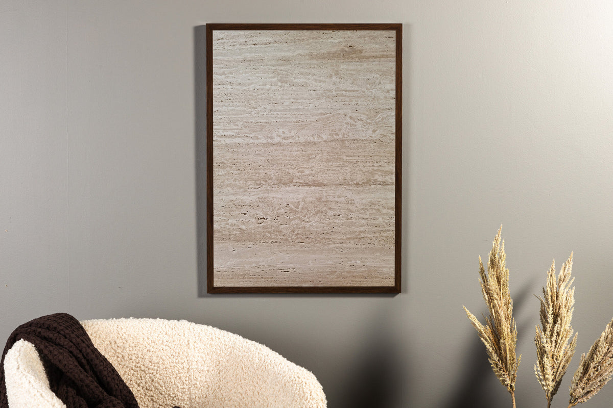 Stone Wall Poster in Beige präsentiert im Onlineshop von KAQTU Design AG. Bild ist von Venture Home