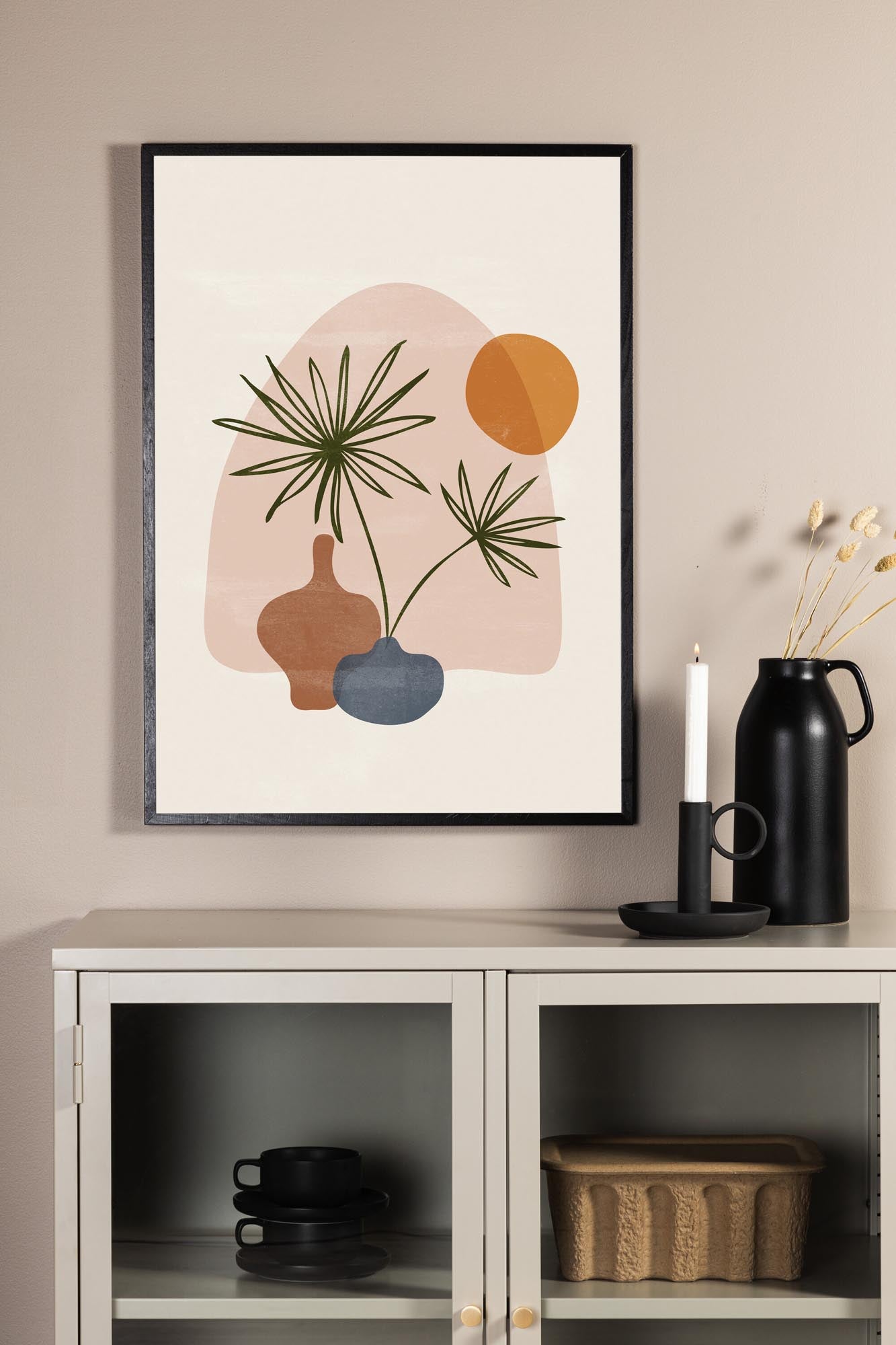 Verleihen Sie Ihrem Raum mit dem farbenfrohen Wonderland Poster von Venture Home einen modernen Akzent und kreative Individualität.