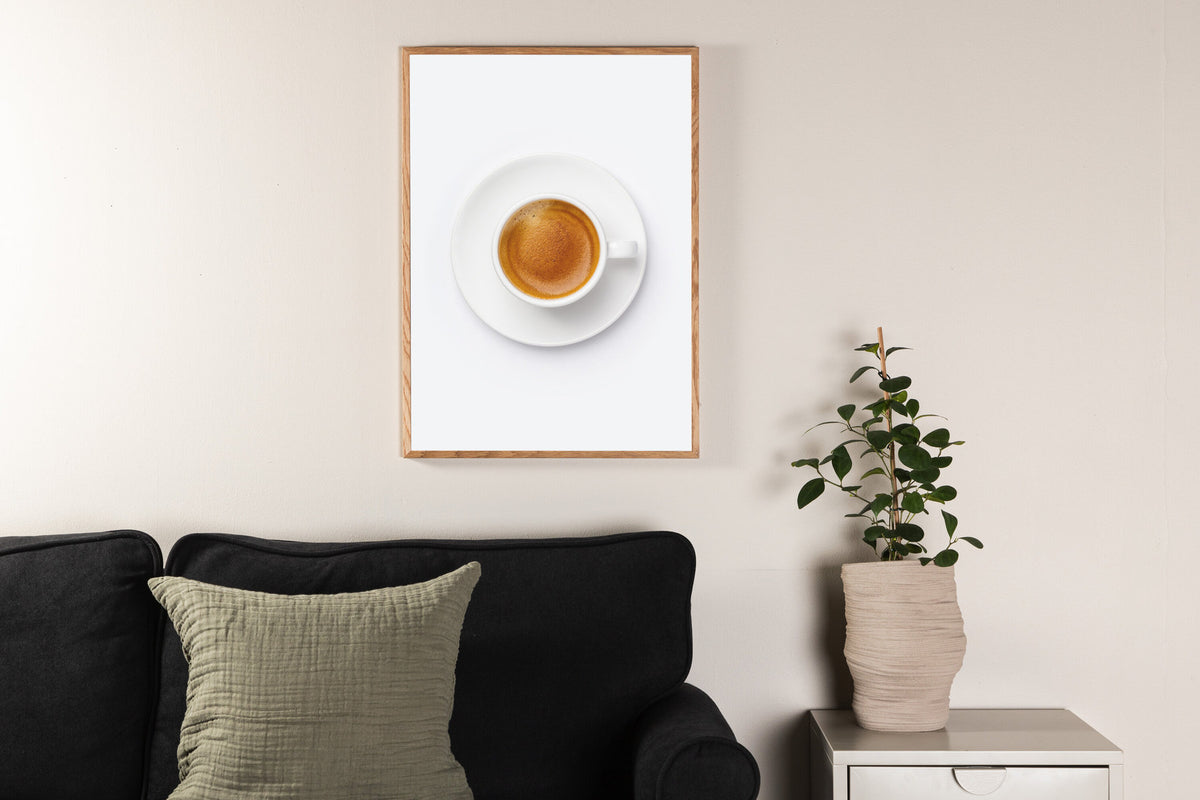 Skimmed Coffee Poster in Braun präsentiert im Onlineshop von KAQTU Design AG. Bild ist von Venture Home