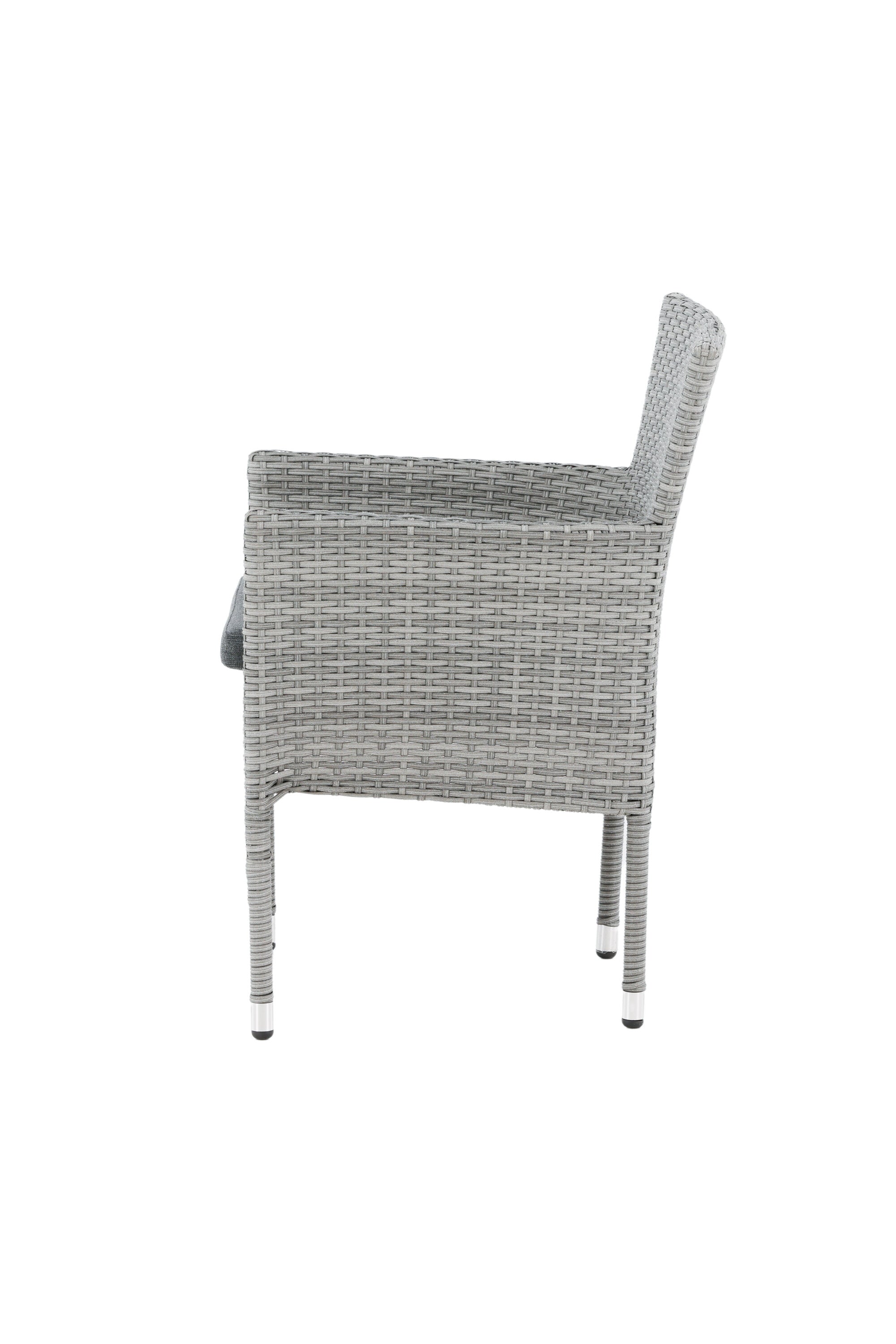 Malina Gartenstuhl in Grau präsentiert im Onlineshop von KAQTU Design AG. Gartenstuhl mit Armlehnen ist von Venture Home