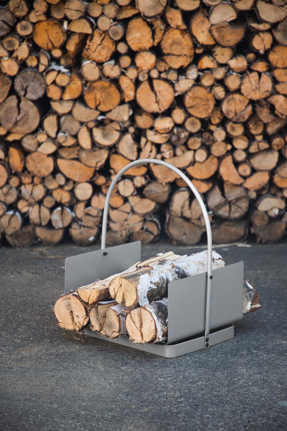 Godoma Feuerpit in Silber präsentiert im Onlineshop von KAQTU Design AG. Feuerschale ist von Venture Home