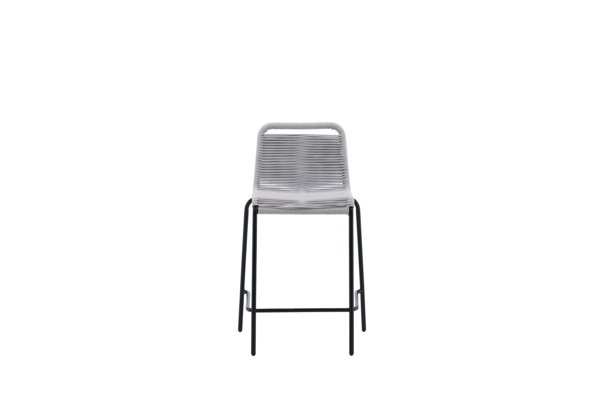 Nettan Barstuhl Outdoor in Hellgrau präsentiert im Onlineshop von KAQTU Design AG. Outdoor-Barstuhl ist von Venture Home