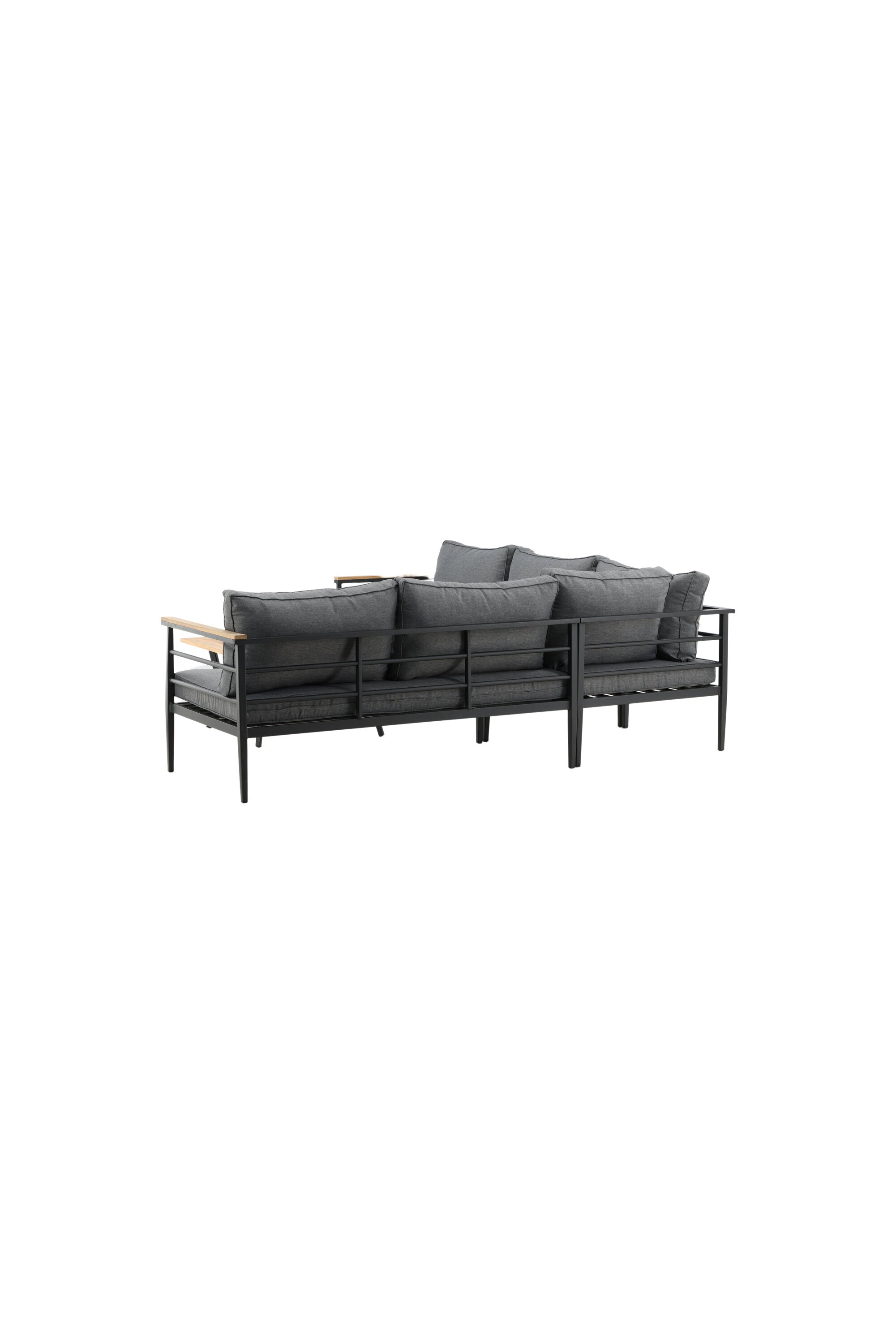 Mexiko Ecksofa Outdoorset 80cm in Schwarz präsentiert im Onlineshop von KAQTU Design AG. Loungeset ist von Venture Home