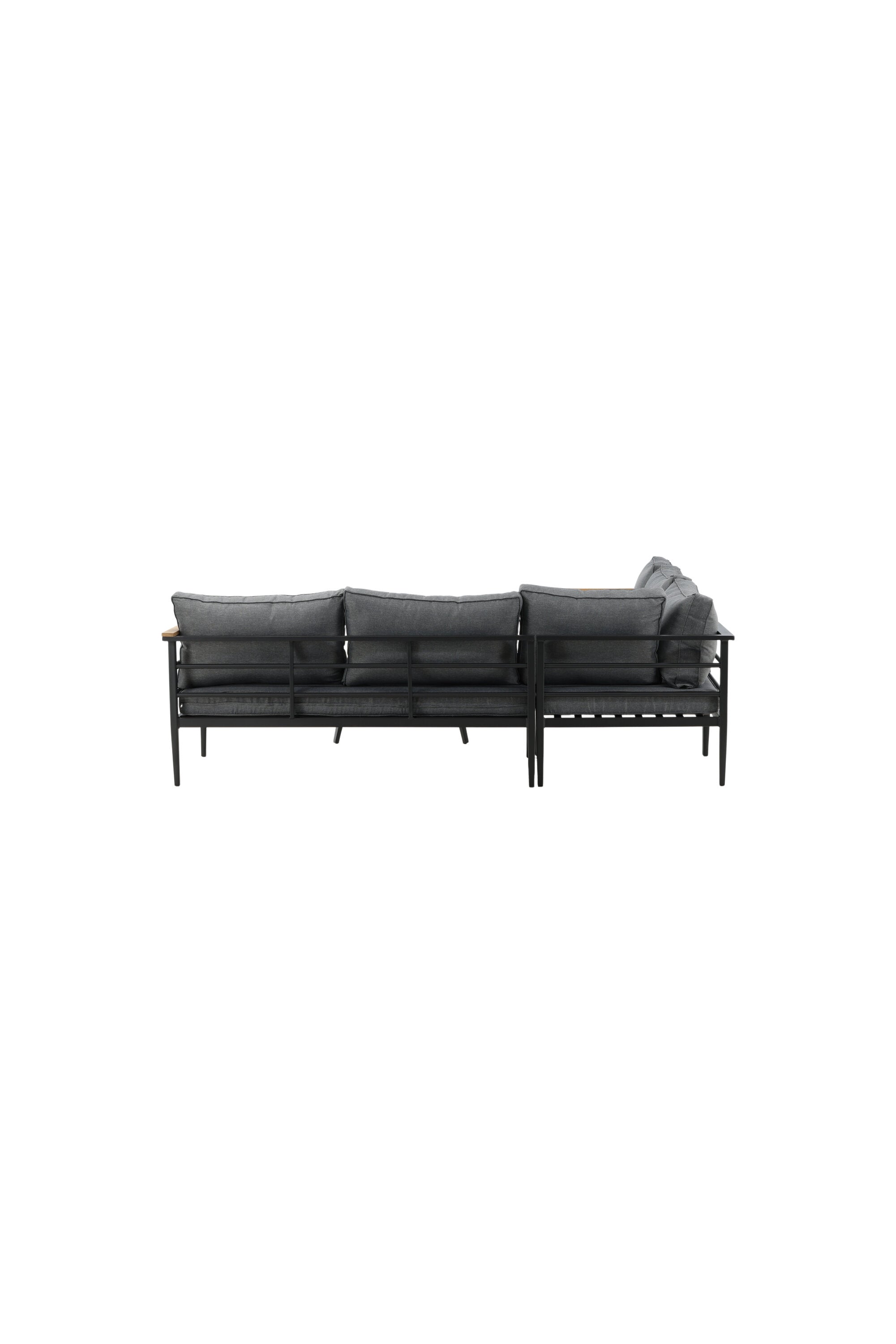 Mexiko Ecksofa Outdoorset 80cm in Schwarz präsentiert im Onlineshop von KAQTU Design AG. Loungeset ist von Venture Home