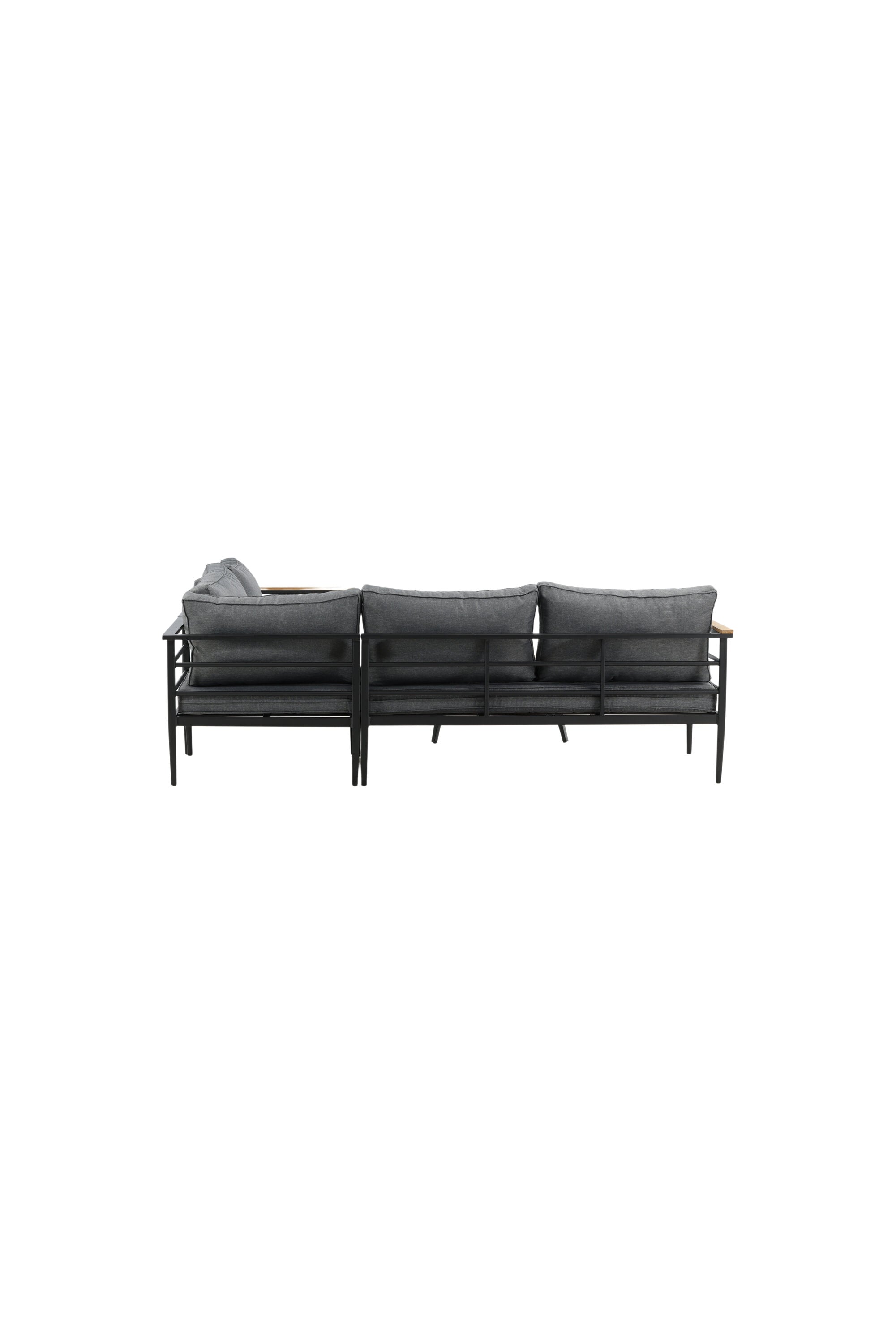 Mexiko Ecksofa Outdoorset 80cm in Schwarz präsentiert im Onlineshop von KAQTU Design AG. Loungeset ist von Venture Home