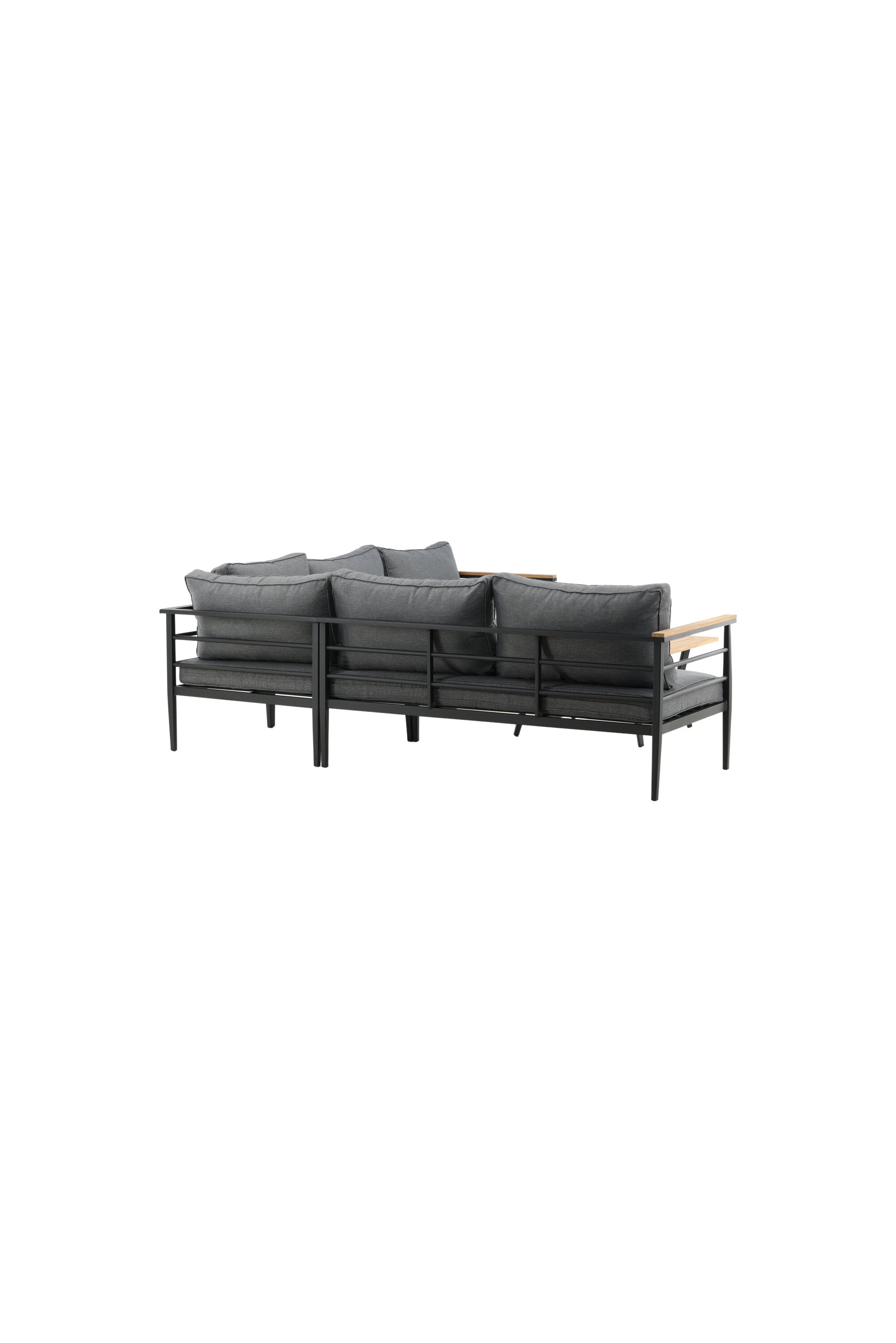 Mexiko Ecksofa Outdoorset 80cm in Schwarz präsentiert im Onlineshop von KAQTU Design AG. Loungeset ist von Venture Home