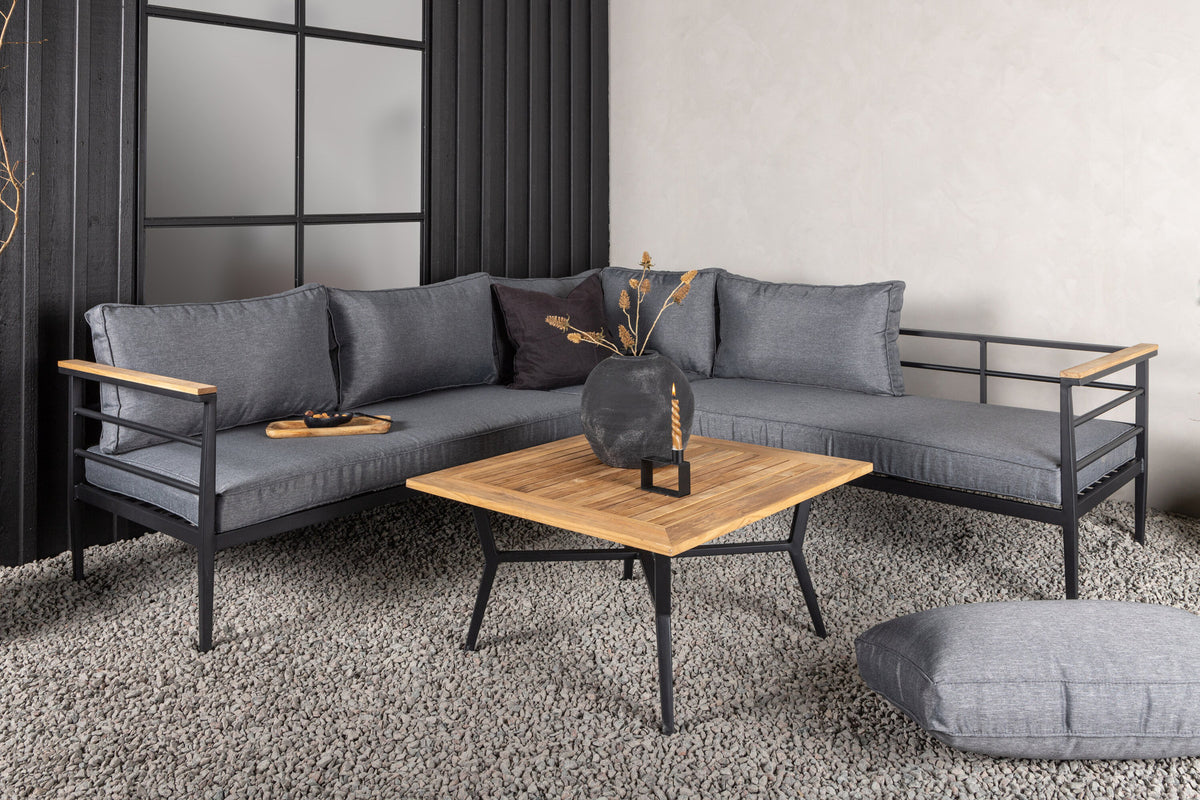 Mexiko Ecksofa Outdoorset 80cm in Schwarz präsentiert im Onlineshop von KAQTU Design AG. Loungeset ist von Venture Home