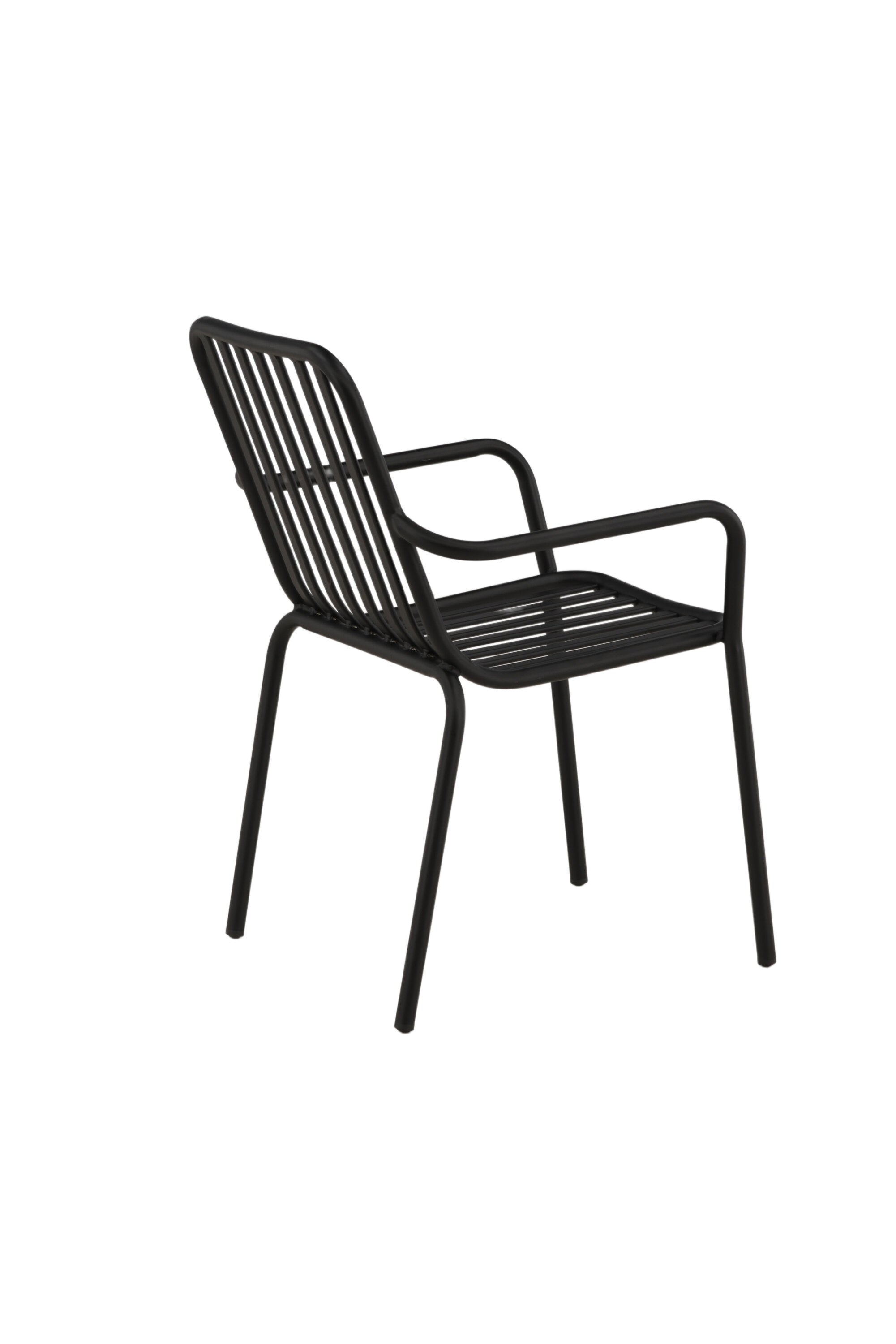 Peking Gartenstuhl in Schwarz präsentiert im Onlineshop von KAQTU Design AG. Gartenstuhl mit Armlehnen ist von Venture Home