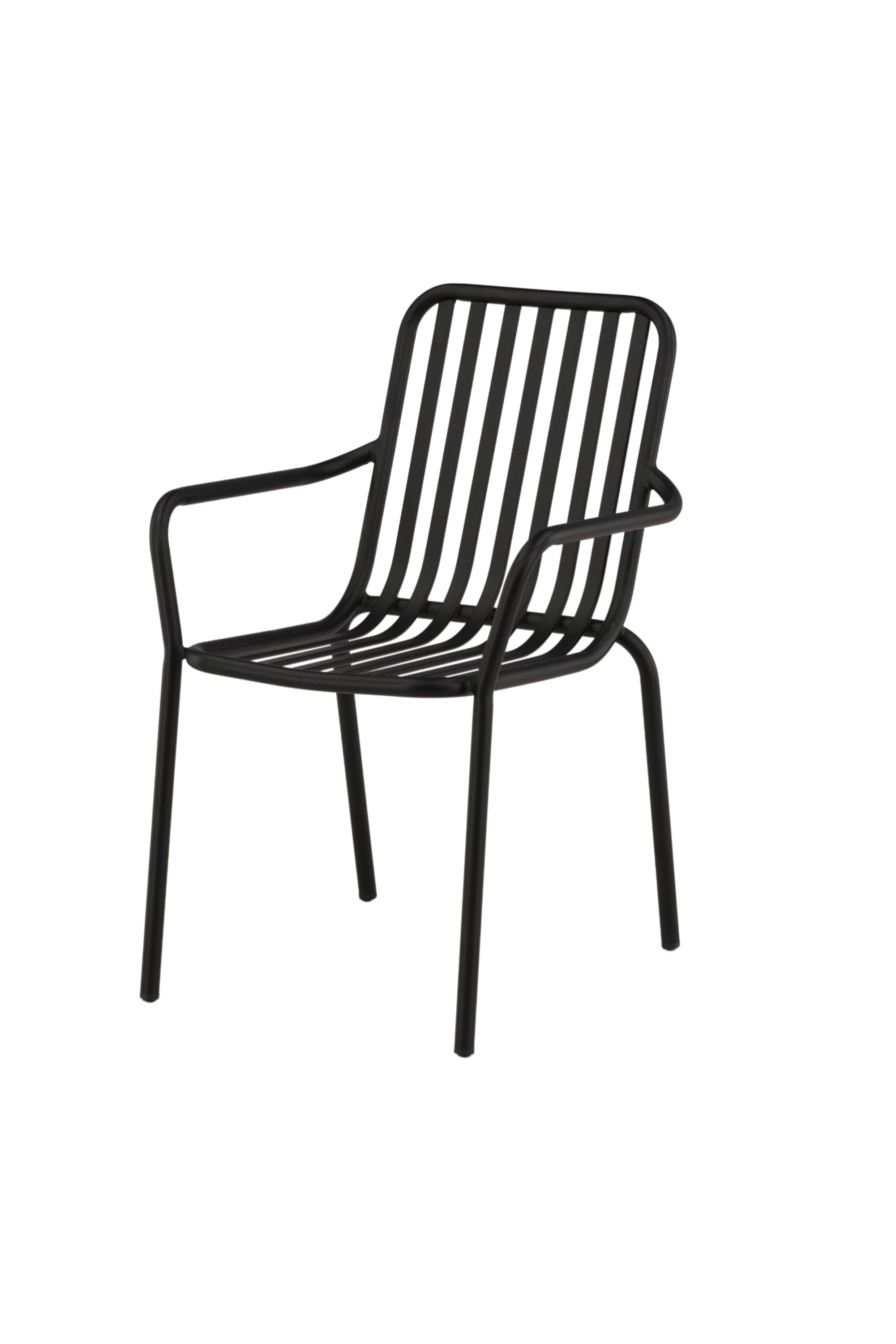 Peking Gartenstuhl in Schwarz präsentiert im Onlineshop von KAQTU Design AG. Gartenstuhl mit Armlehnen ist von Venture Home