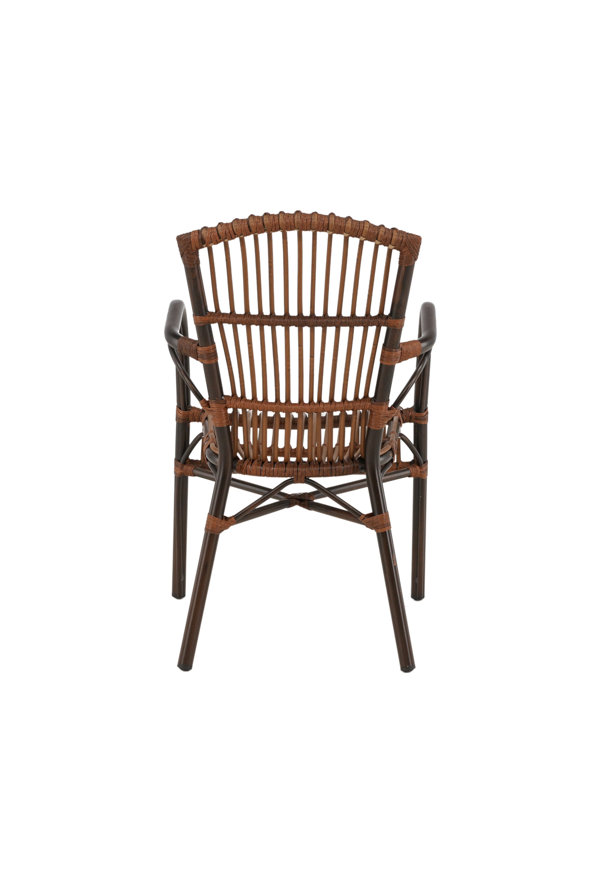 Galera Stuhl in Braun präsentiert im Onlineshop von KAQTU Design AG. Gartenstuhl mit Armlehnen ist von Venture Home