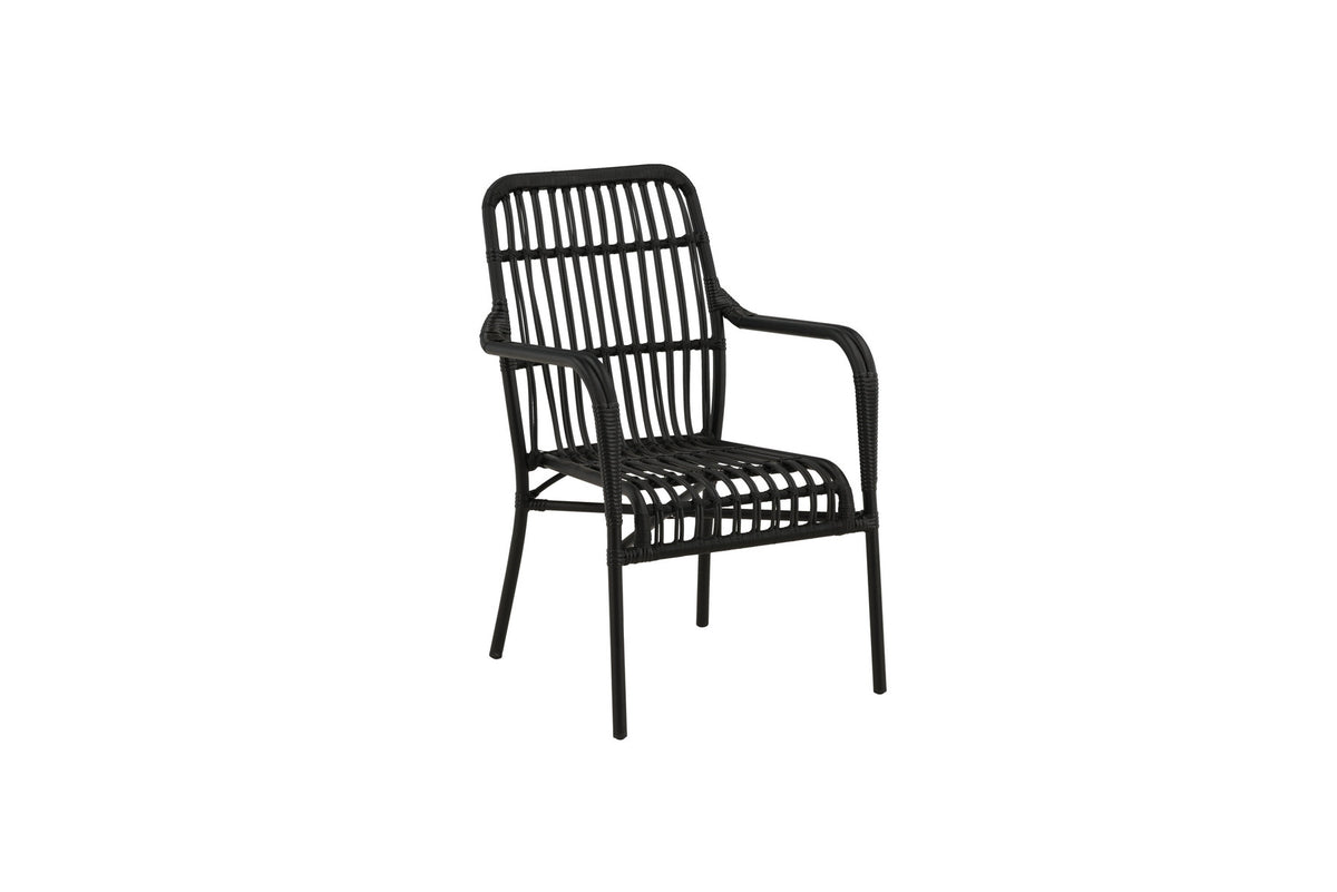 Rizal Stuhl in Schwarz präsentiert im Onlineshop von KAQTU Design AG. Outdoor-Sessel ist von Venture Home