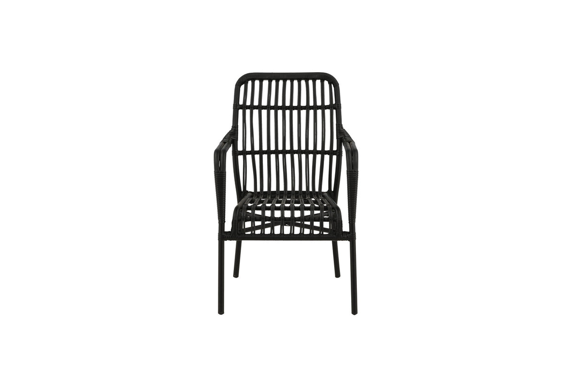 Rizal Stuhl in Schwarz präsentiert im Onlineshop von KAQTU Design AG. Outdoor-Sessel ist von Venture Home