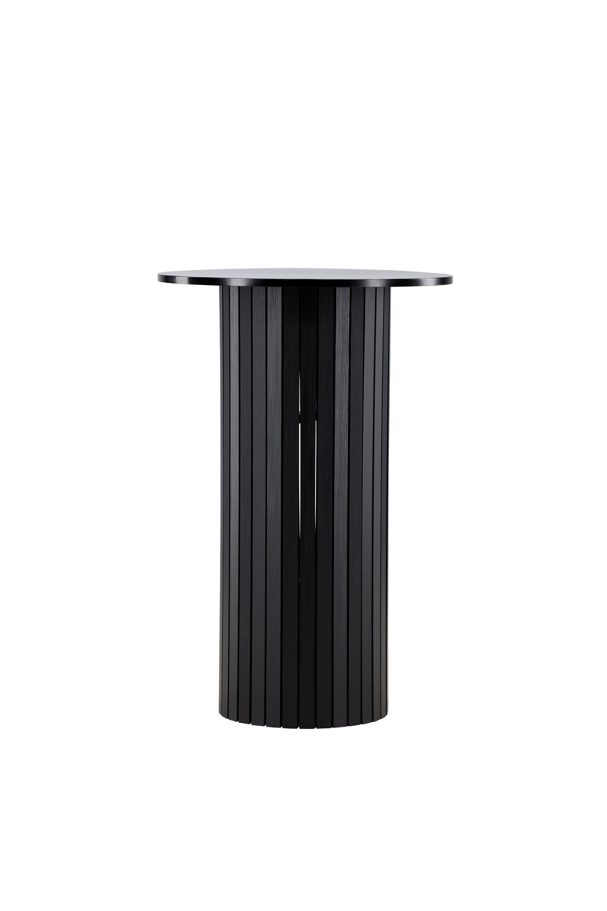 Der Härön-Stehtisch von Venture Home: Eleganz trifft auf modernes Design mit schwarzer MDF-Platte und Stahlgestell, ideal für enge Räume.
