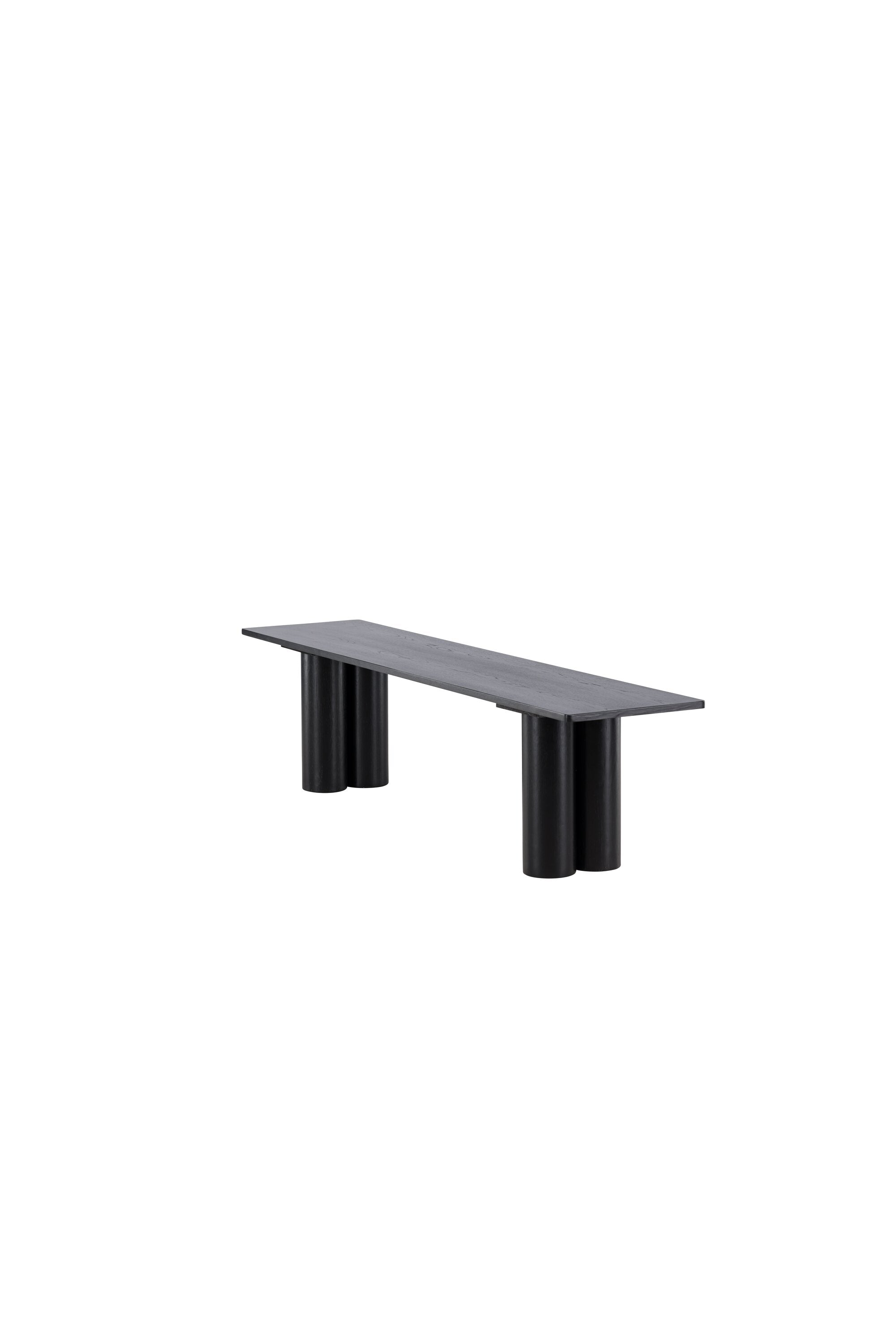 Moderne Olivia Bank in edlem Schwarz von Venture Home, perfekt für jeden Raum und bietet zusätzlichen Sitzkomfort und stilvolle Akzente.