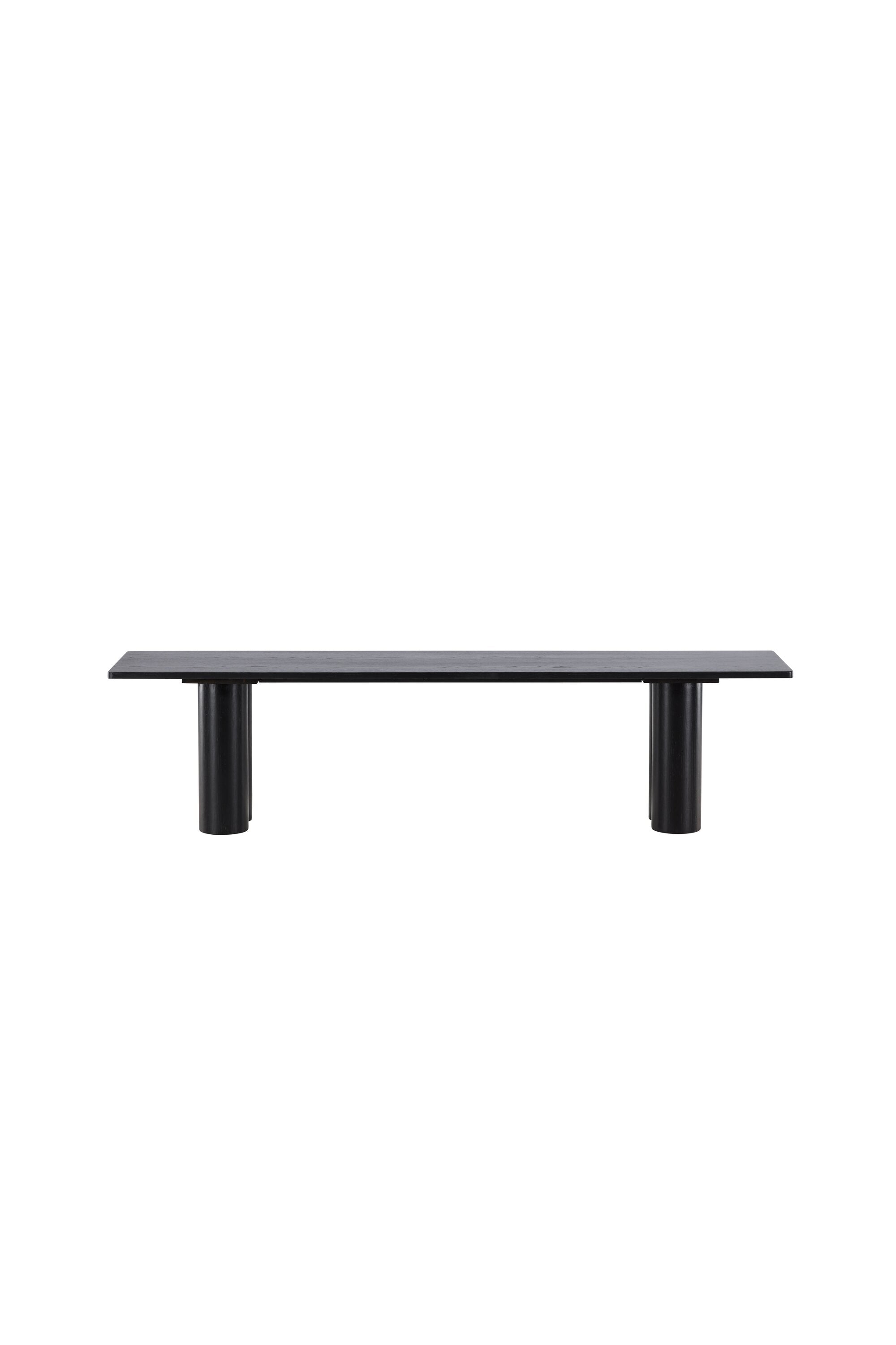 Schlichte und stilvolle Olivia Bank in klassischem Schwarz von Venture Home, perfekt für jeden Raum und bietet zusätzlichen Sitzkomfort.