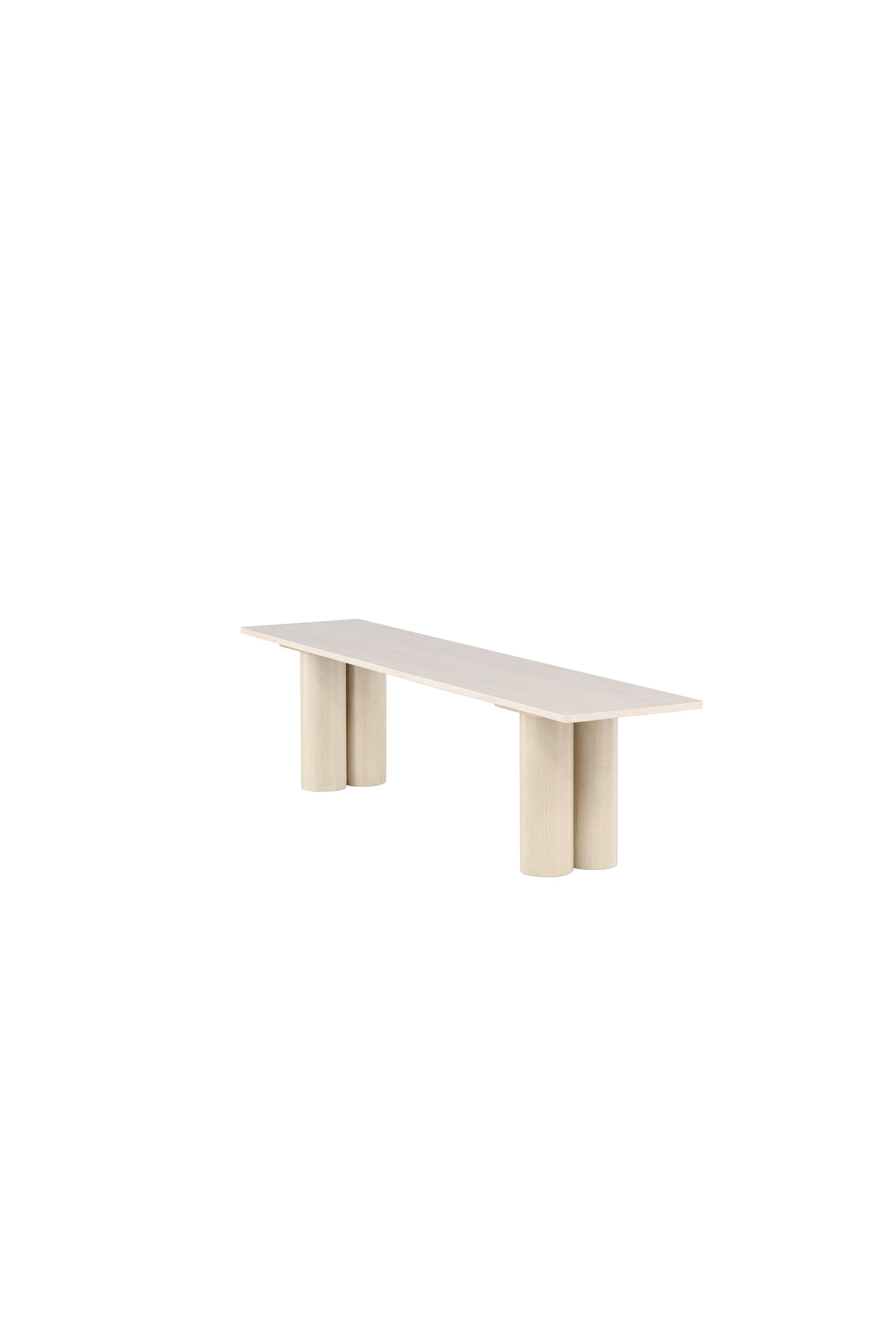 Moderne Olivia Bank in Weißwäsche von Venture Home, perfekt für stilvolle Akzente und komfortable Sitzmöglichkeiten in jedem Raum.