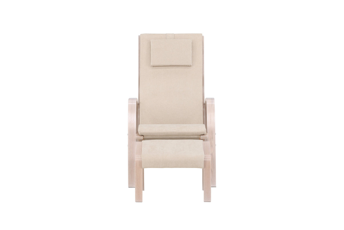 Grötö Lounge Stuhl in Hellgrau/ Weisswäsche präsentiert im Onlineshop von KAQTU Design AG. Sessel ist von Venture Home