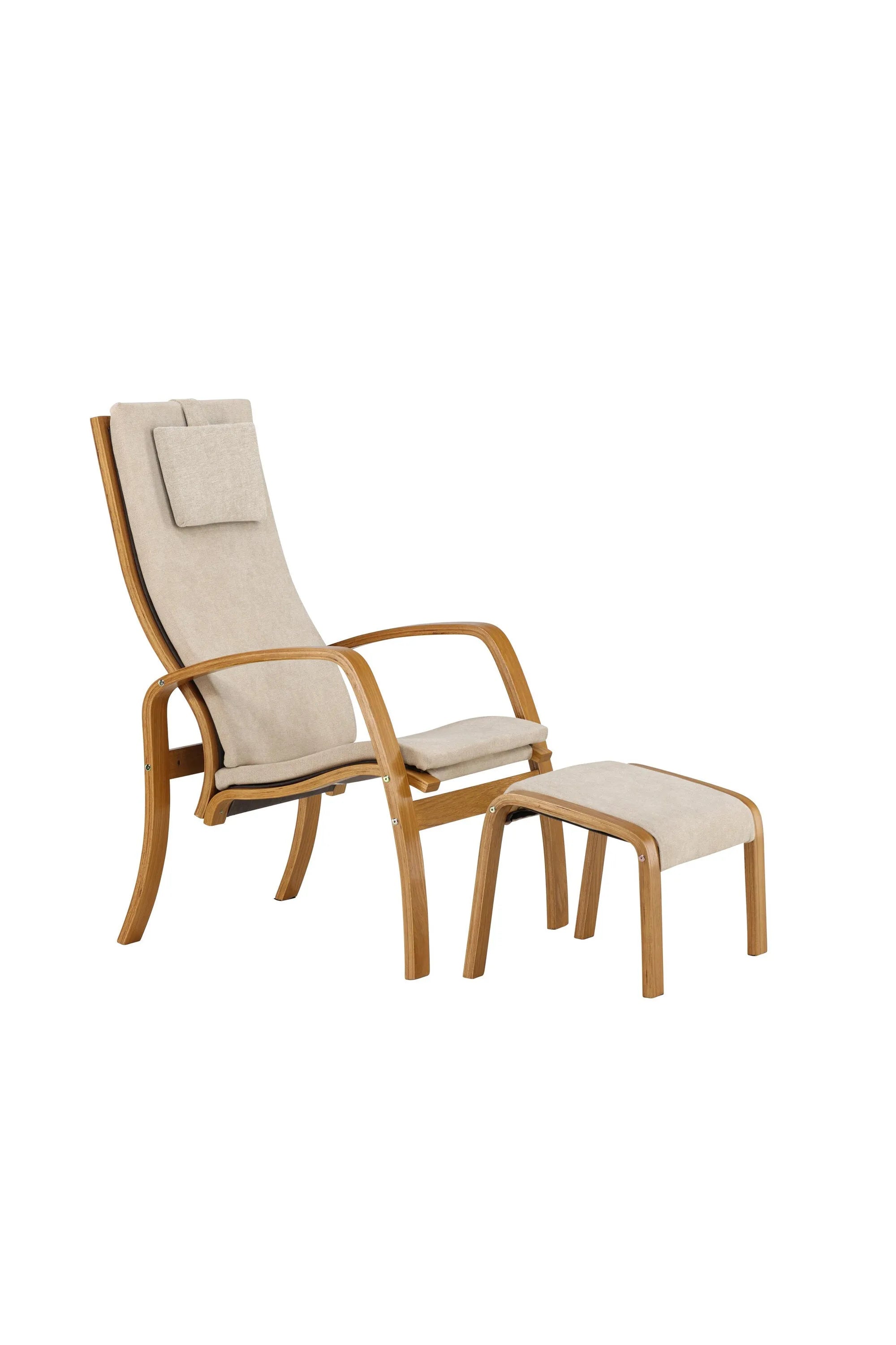 Grötö Lounge Stuhl in Beige/Dunkelgrau präsentiert im Onlineshop von KAQTU Design AG. Sessel ist von Venture Home