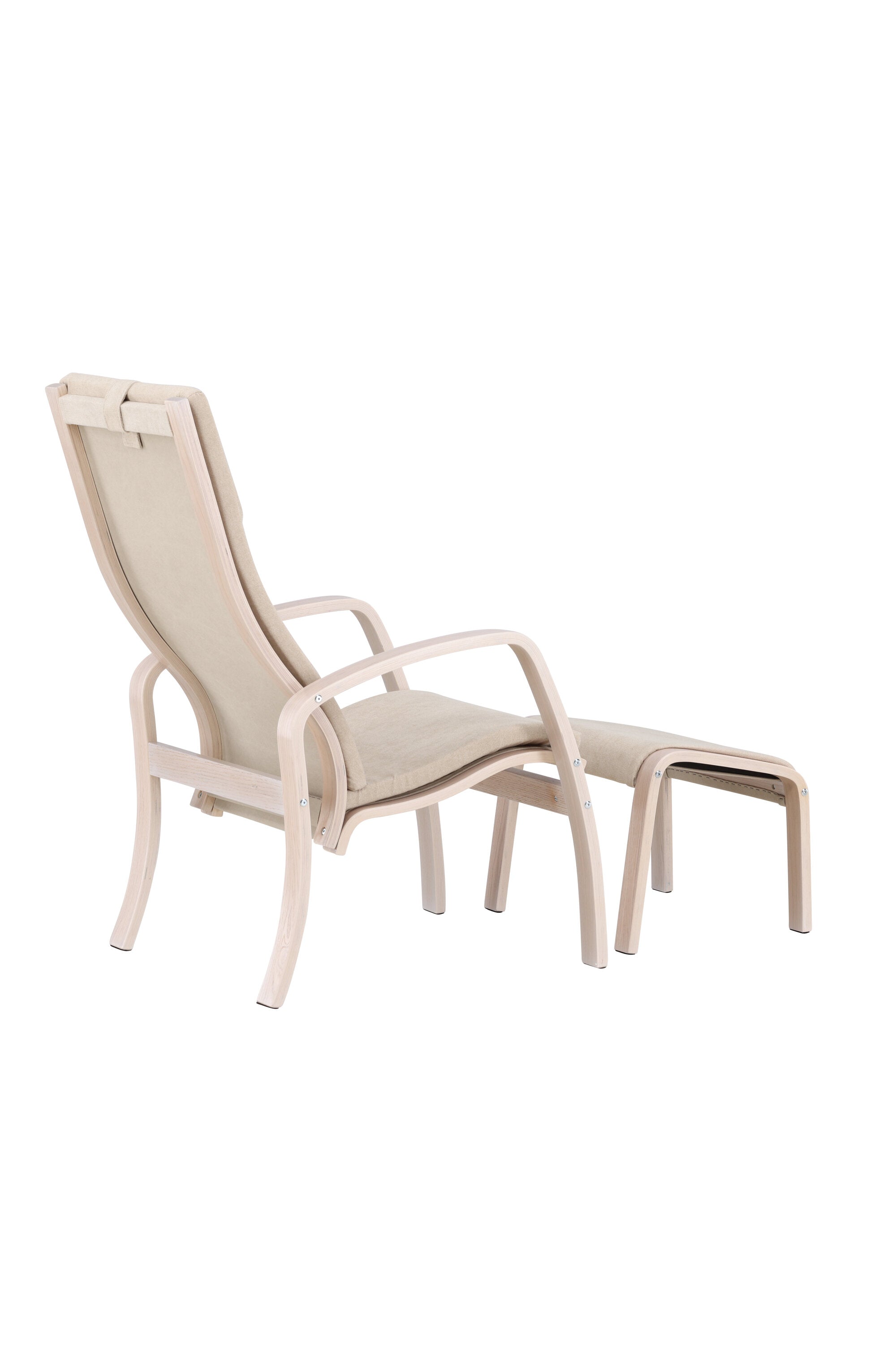 Grötö Lounge Stuhl in Hellgrau/ Weisswäsche präsentiert im Onlineshop von KAQTU Design AG. Sessel ist von Venture Home