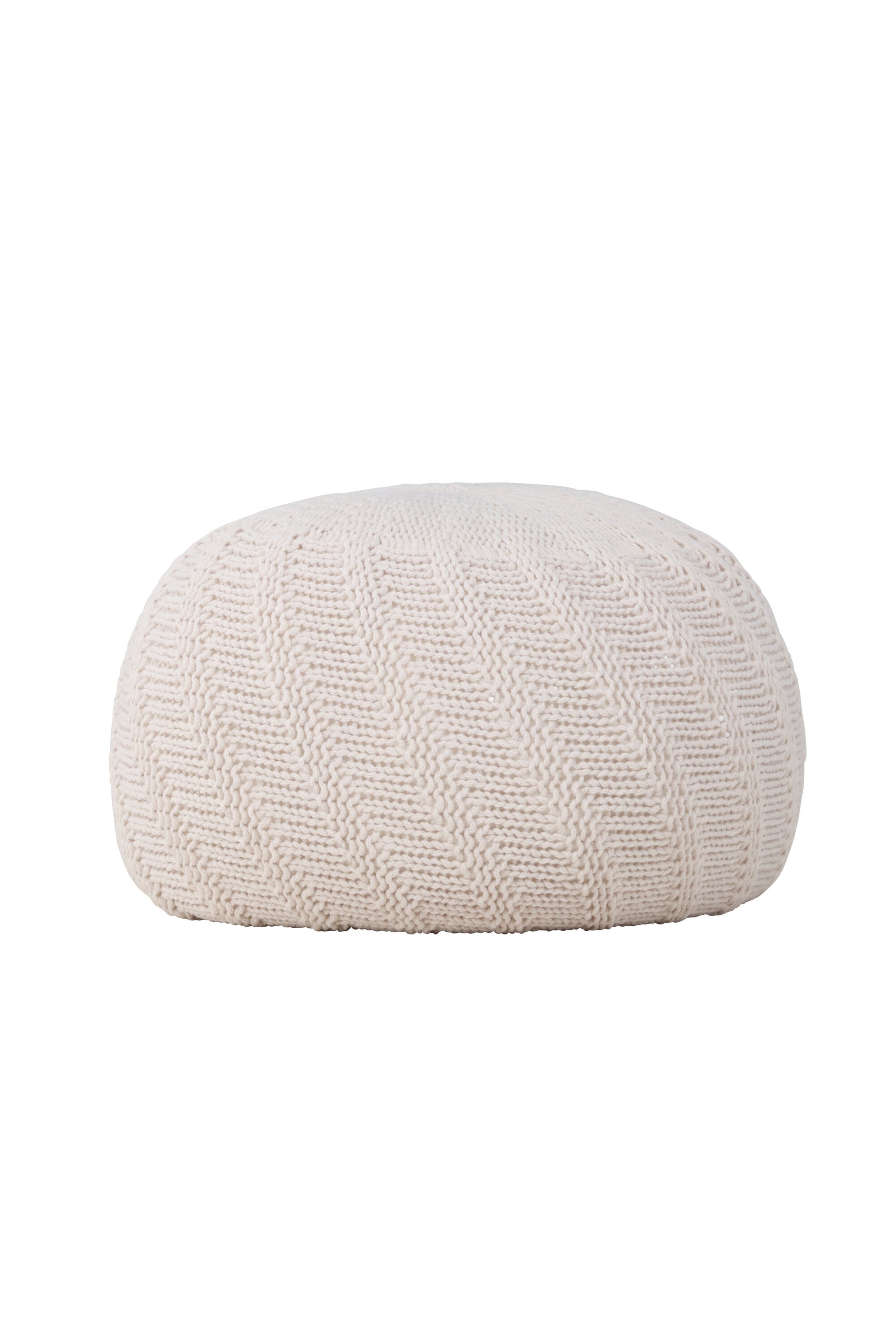 Pouf Ted in Offwhite präsentiert im Onlineshop von KAQTU Design AG. Pouf ist von Venture Home