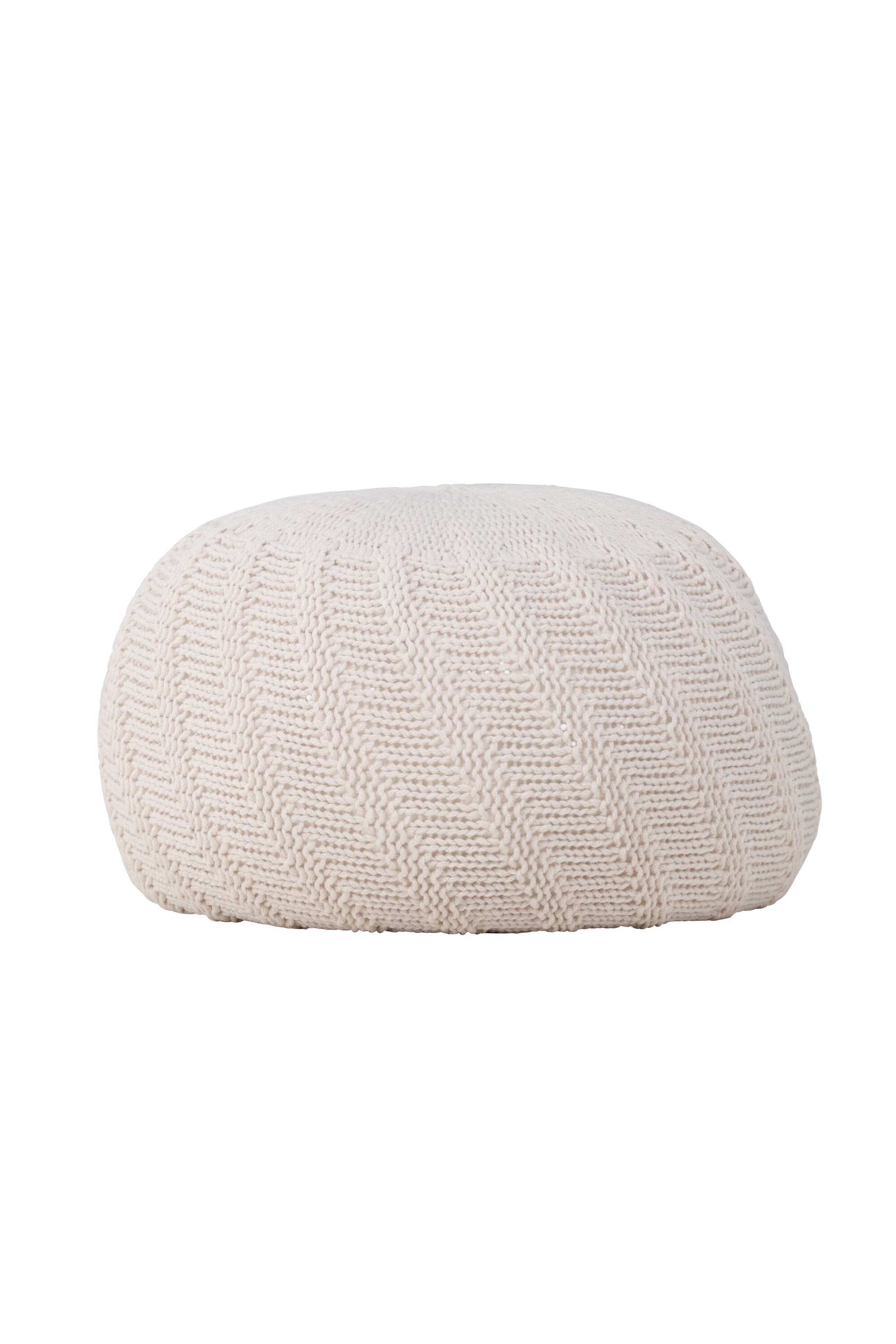 Pouf Ted in Offwhite präsentiert im Onlineshop von KAQTU Design AG. Pouf ist von Venture Home