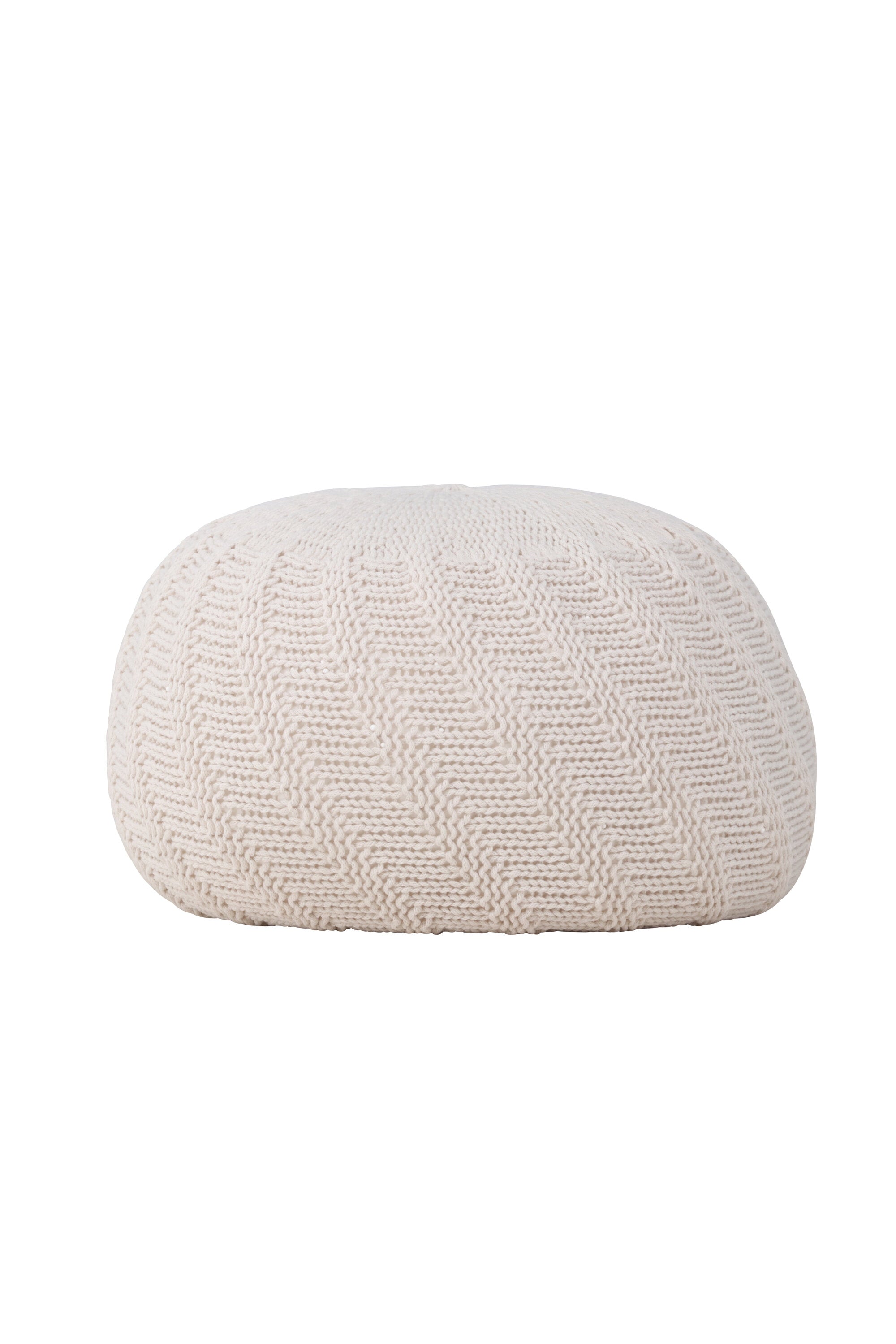 Pouf Ted in Offwhite präsentiert im Onlineshop von KAQTU Design AG. Pouf ist von Venture Home