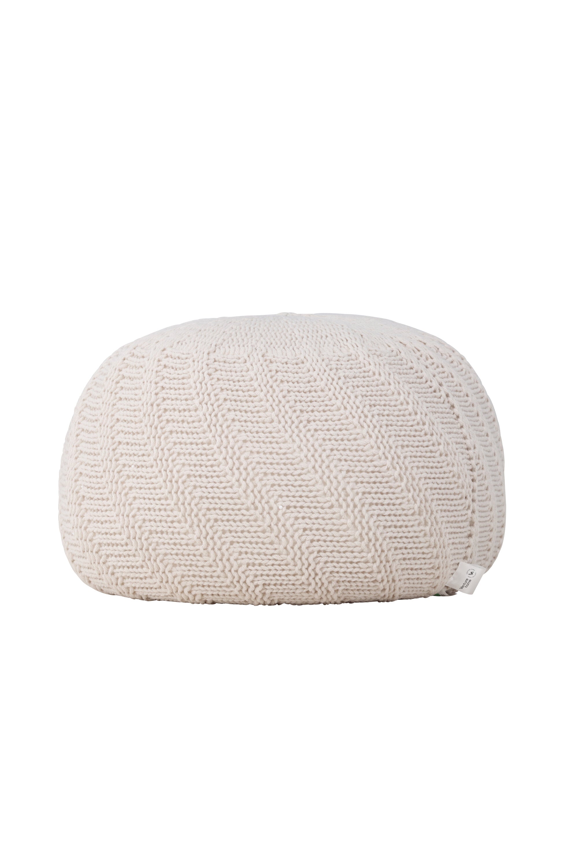Pouf Ted in Offwhite präsentiert im Onlineshop von KAQTU Design AG. Pouf ist von Venture Home