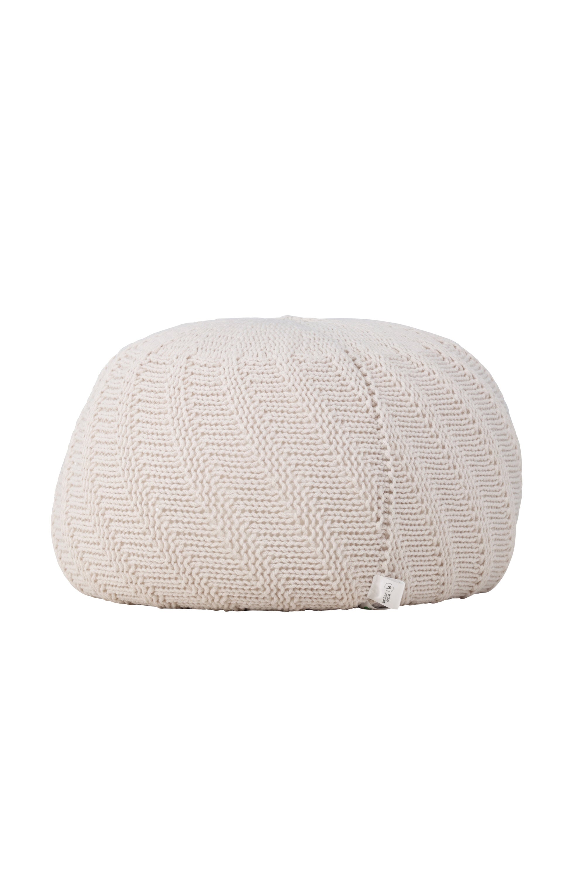 Pouf Ted in Offwhite präsentiert im Onlineshop von KAQTU Design AG. Pouf ist von Venture Home