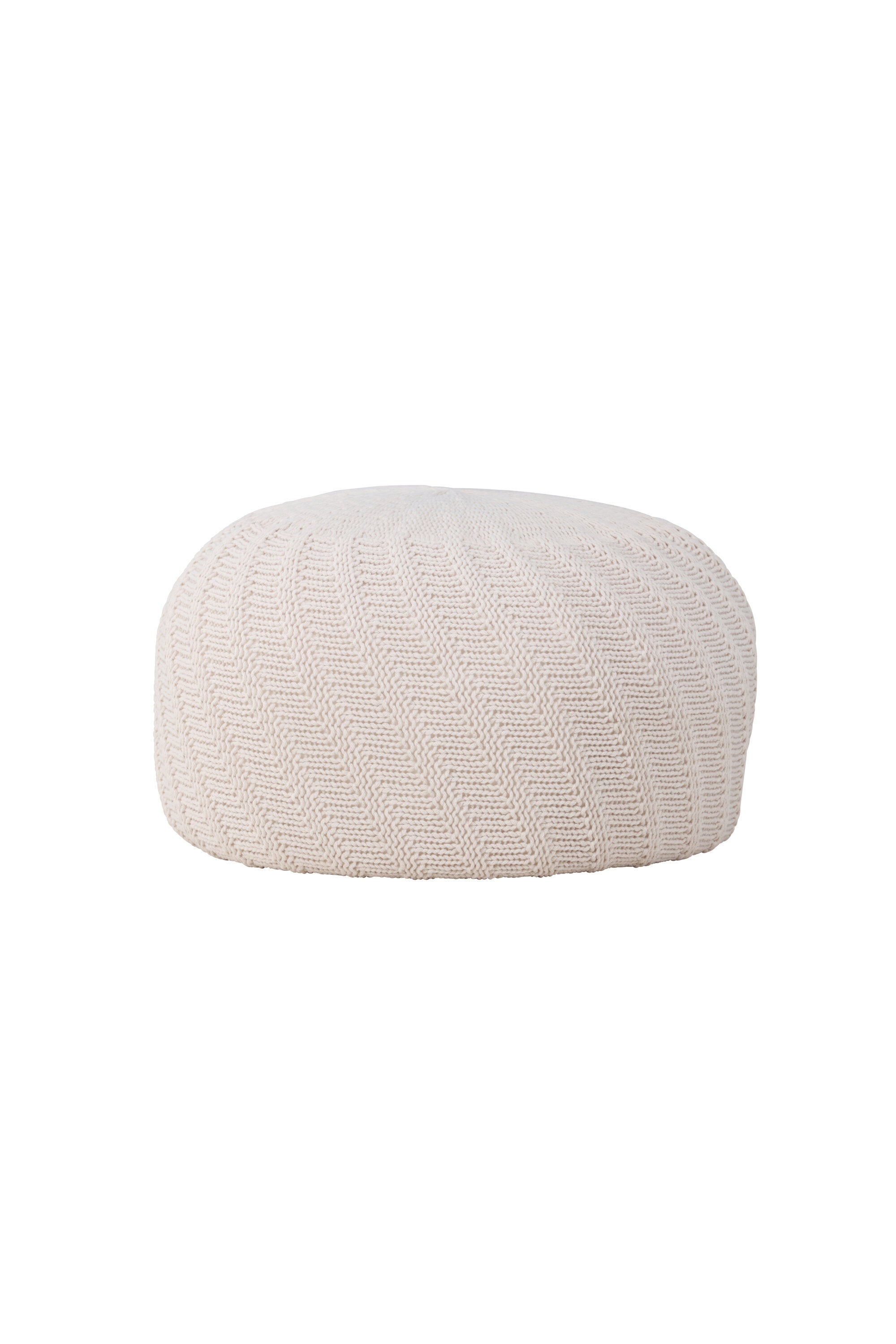 Pouf Ted in Offwhite präsentiert im Onlineshop von KAQTU Design AG. Pouf ist von Venture Home