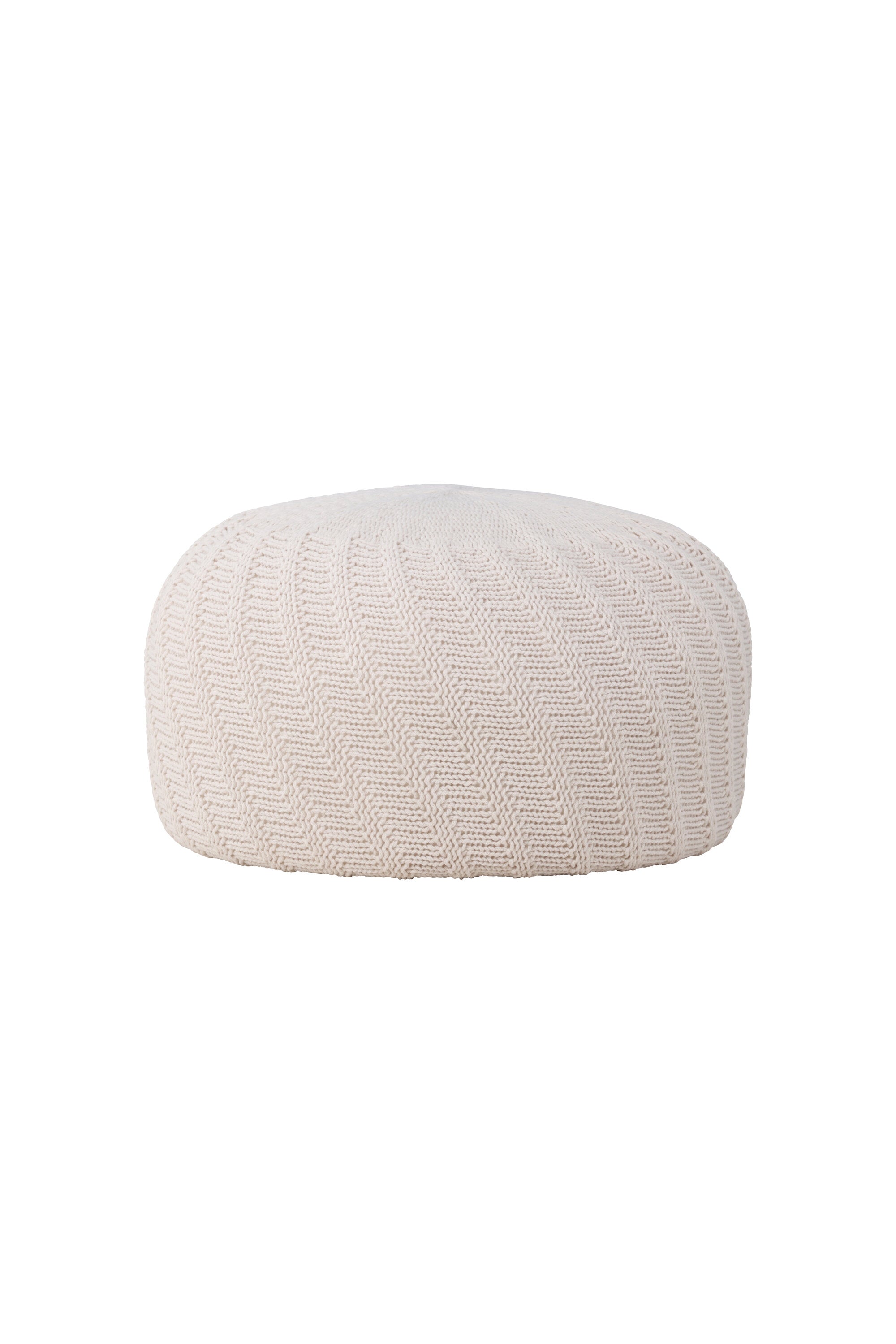 Pouf Ted in Offwhite präsentiert im Onlineshop von KAQTU Design AG. Pouf ist von Venture Home