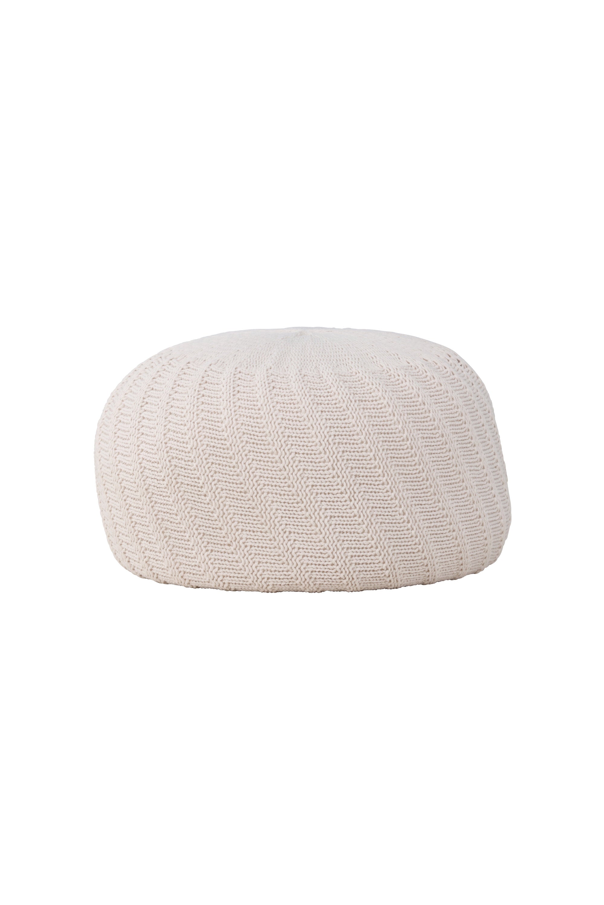 Pouf Ted in Offwhite präsentiert im Onlineshop von KAQTU Design AG. Pouf ist von Venture Home