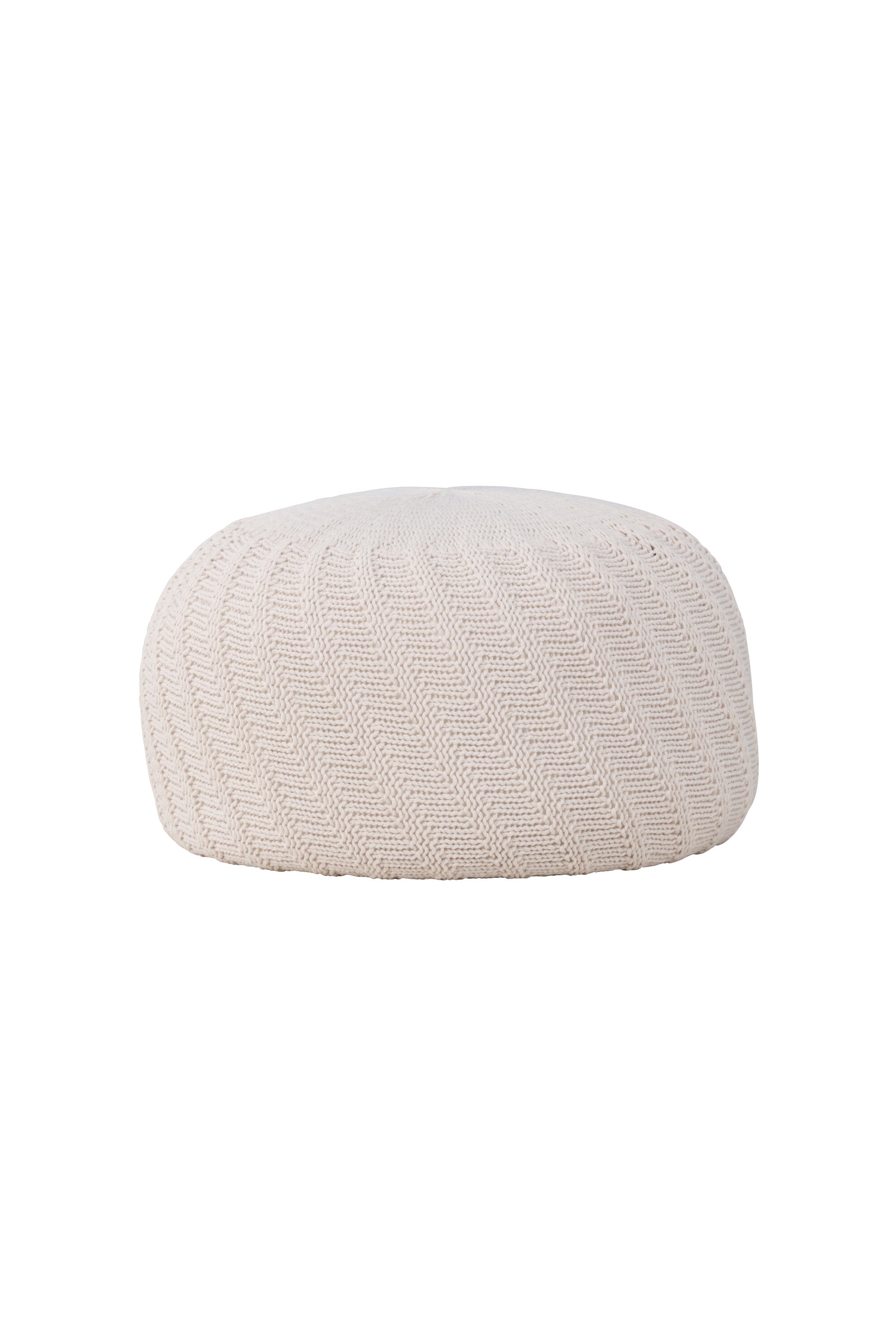Pouf Ted in Offwhite präsentiert im Onlineshop von KAQTU Design AG. Pouf ist von Venture Home