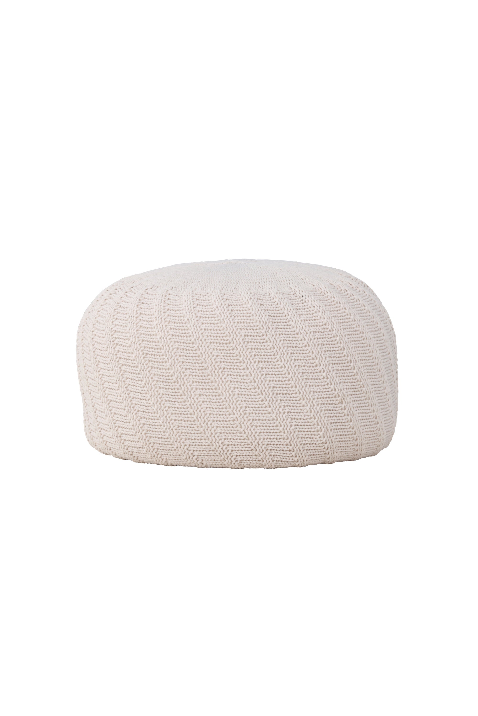 Pouf Ted in Offwhite präsentiert im Onlineshop von KAQTU Design AG. Pouf ist von Venture Home