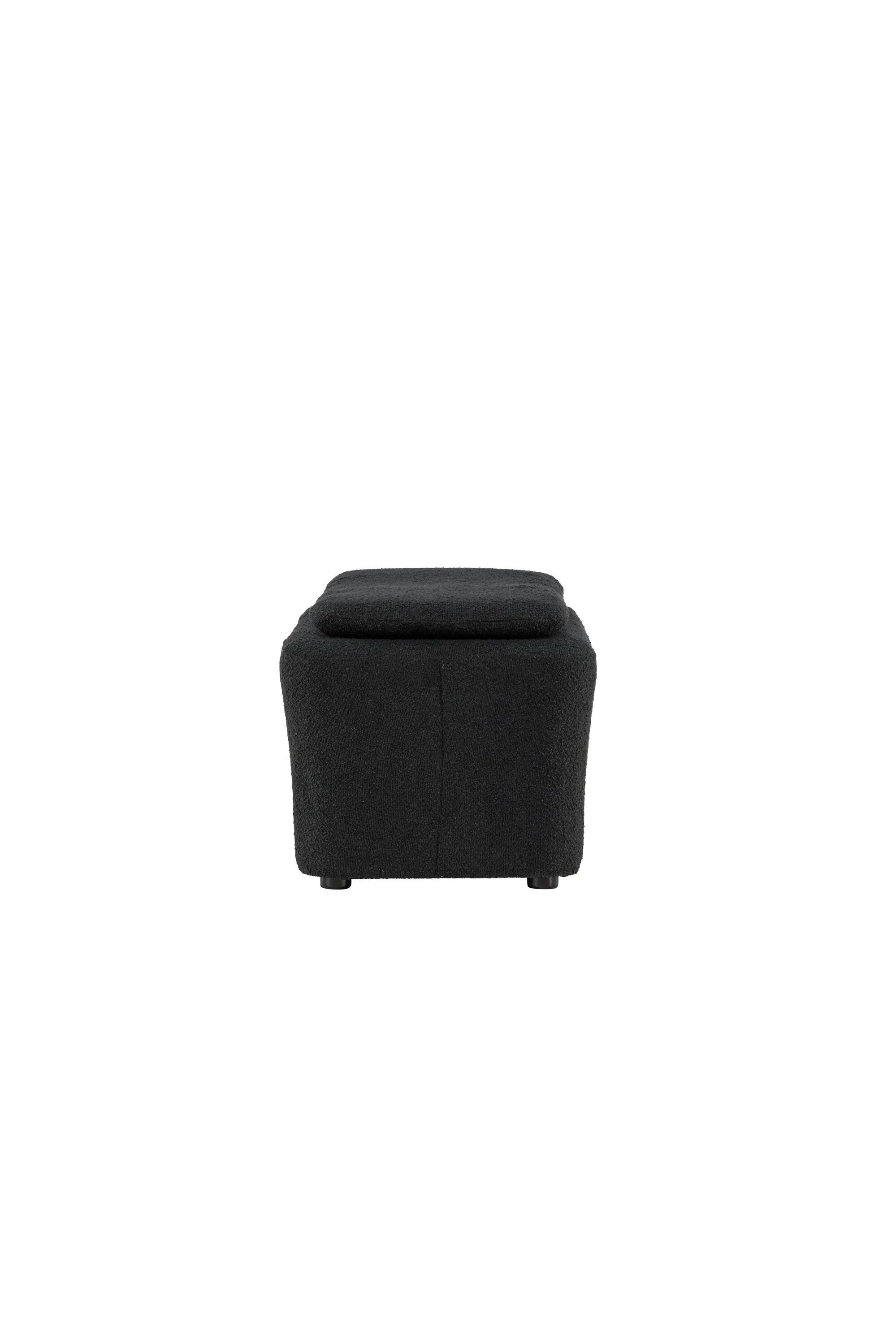 Laurel Ottoman in Schwarz präsentiert im Onlineshop von KAQTU Design AG. Ottoman ist von Venture Home