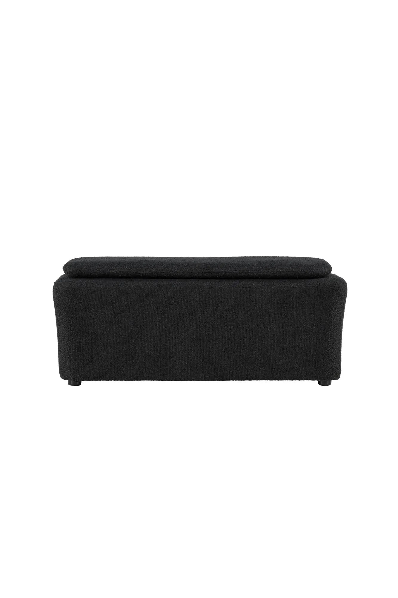 Laurel Ottoman in Schwarz präsentiert im Onlineshop von KAQTU Design AG. Ottoman ist von Venture Home