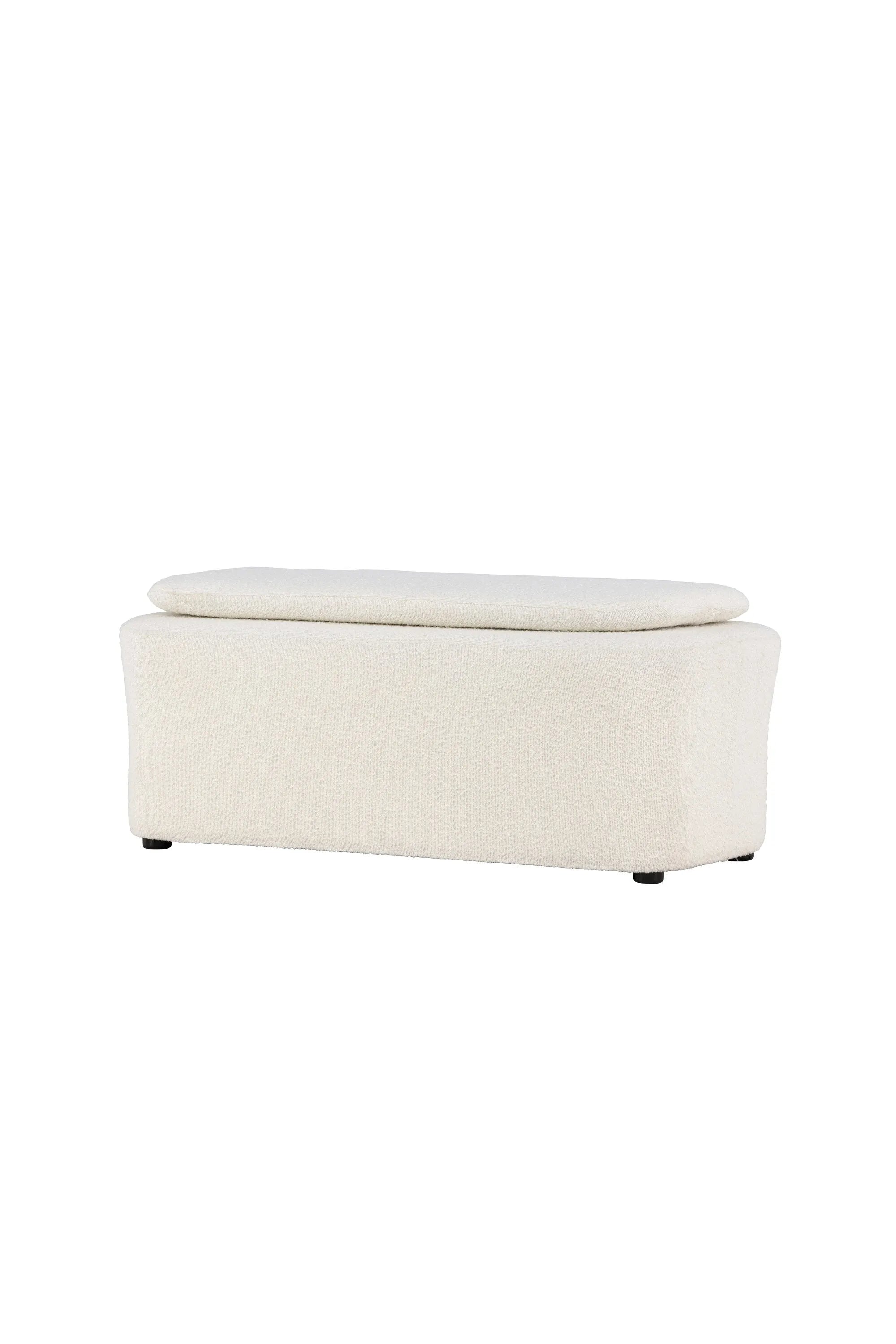 Laurel Ottoman: Stilvoller Bouclé-Hocker für zeitgemäßes Interieur.