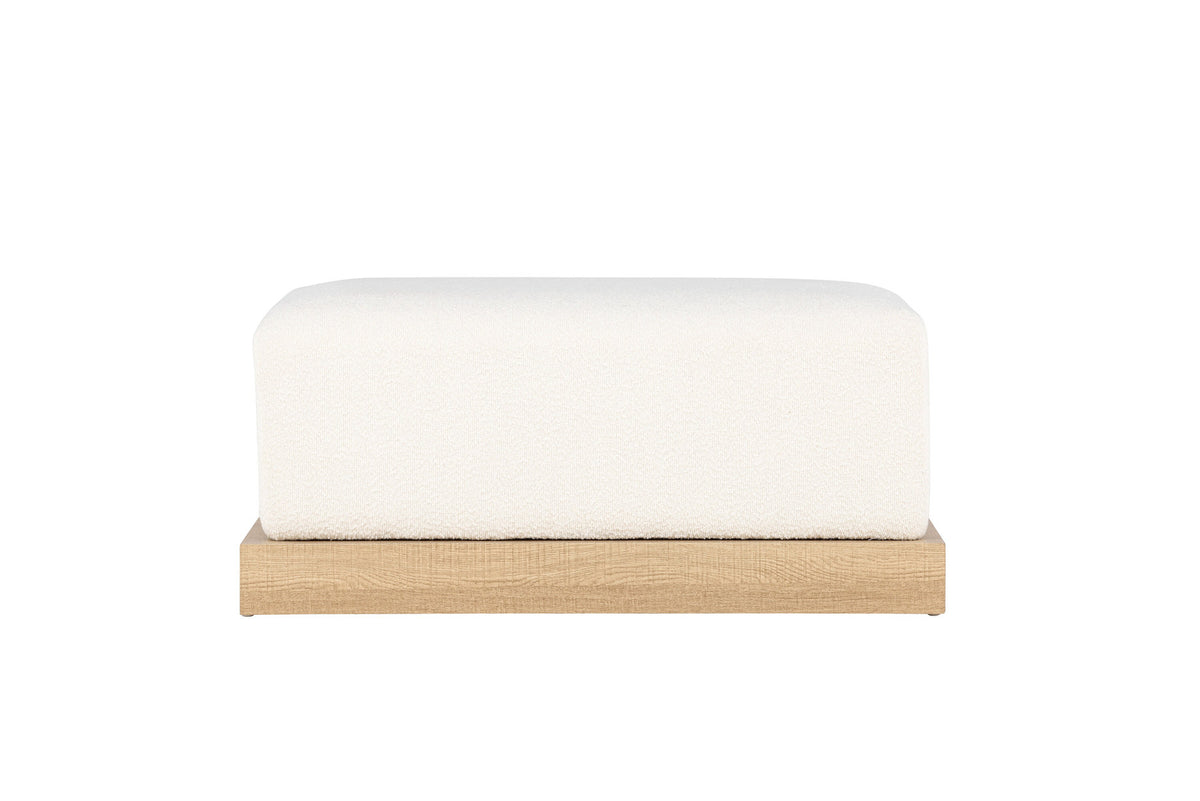 Ivy Ottoman in Natur/Weiss präsentiert im Onlineshop von KAQTU Design AG. Ottoman ist von Venture Home