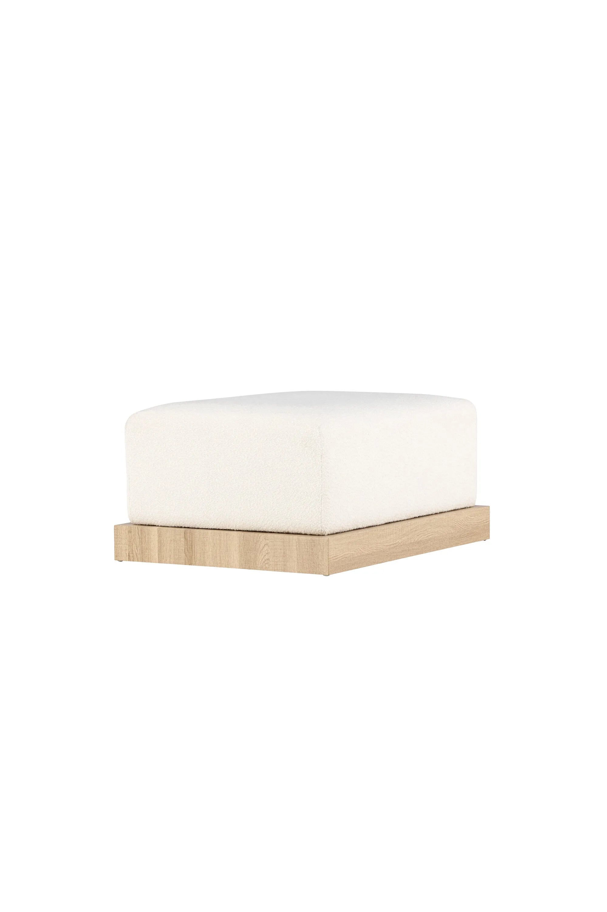 Ivy Ottoman von Venture Home: Modernes Design mit Bouclé-Charme.