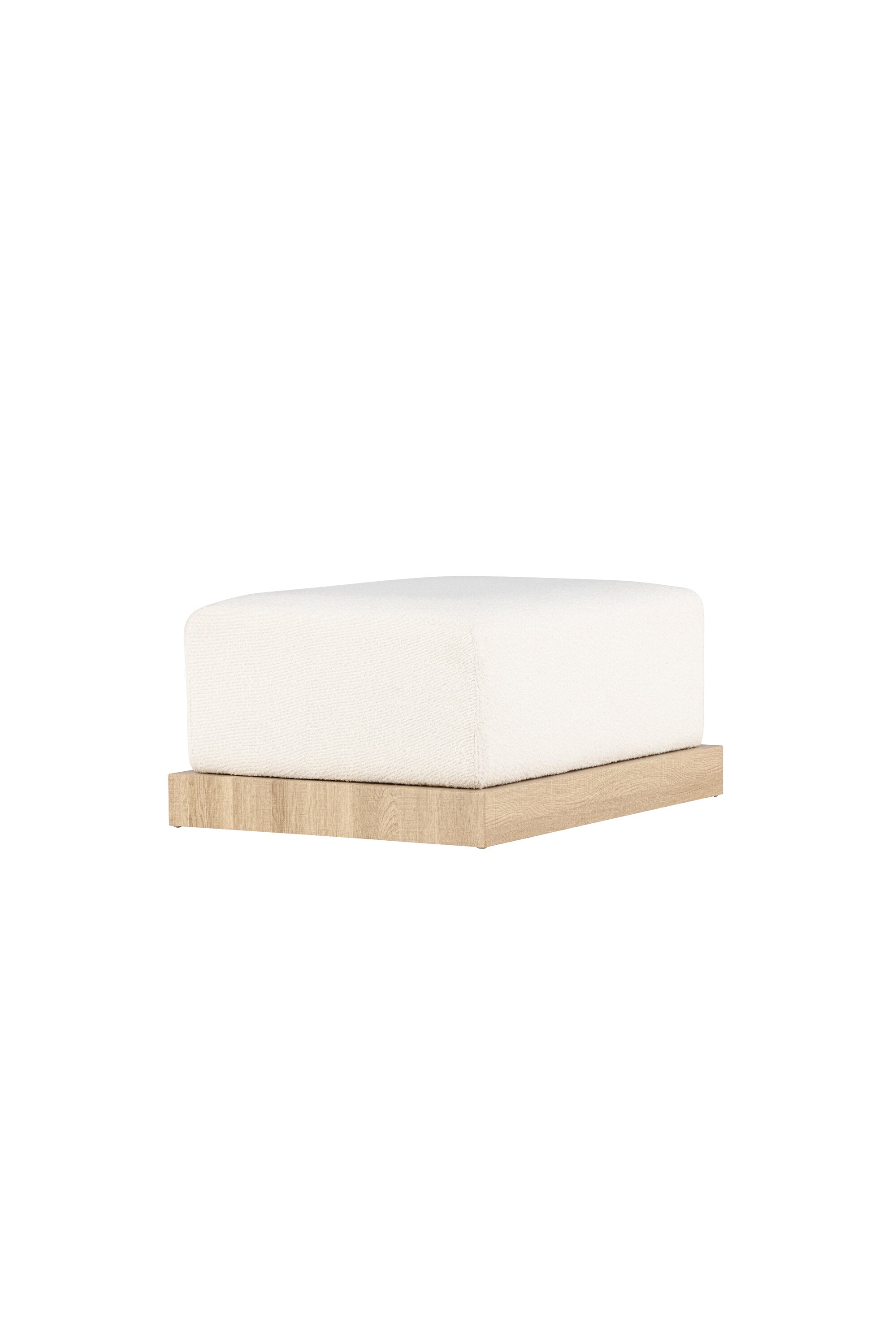 Ivy Ottoman von Venture Home: Modernes Design mit Bouclé-Charme.