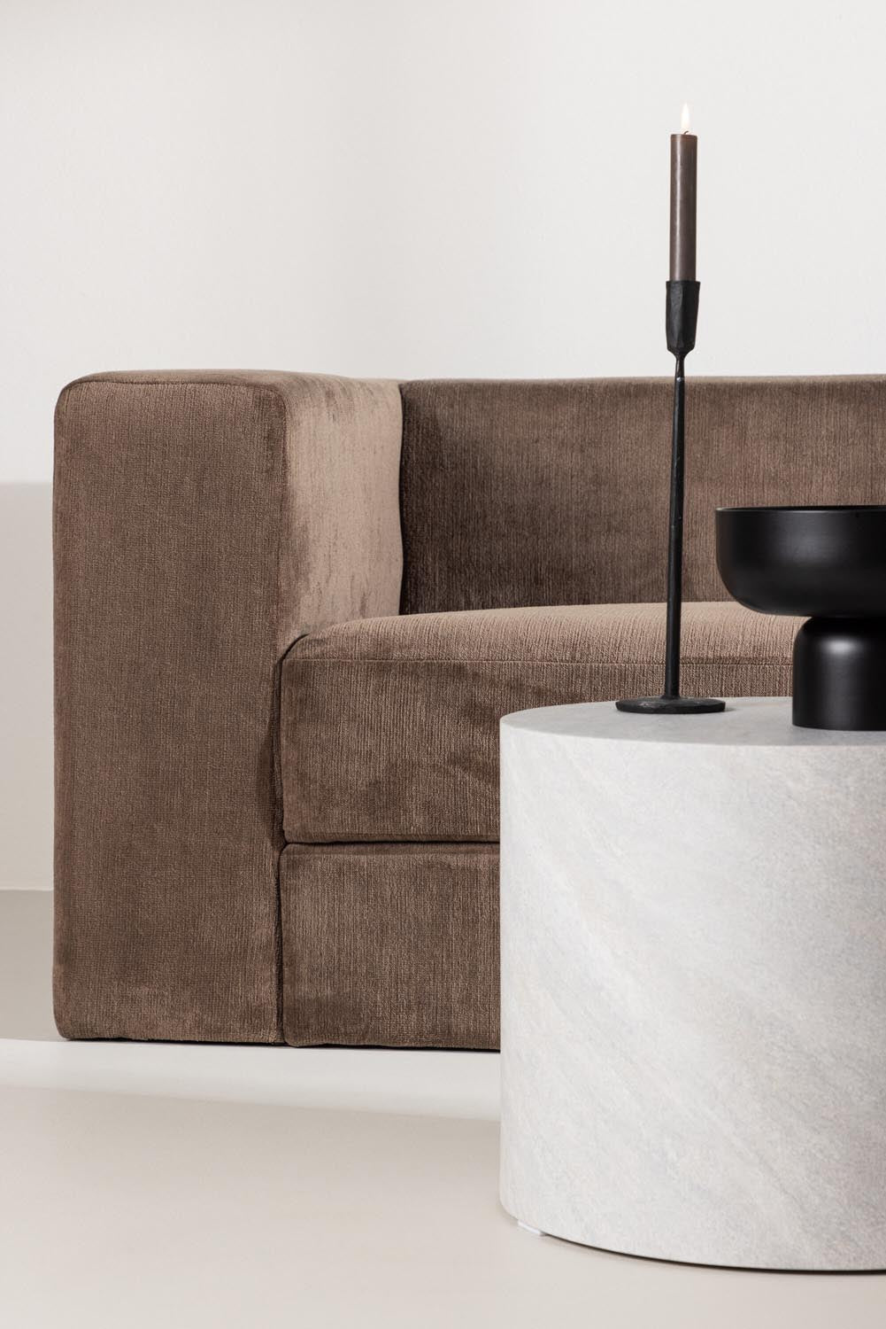 Lumi 3-Seat Sofa in Schwarz Braun präsentiert im Onlineshop von KAQTU Design AG. 3er Sofa ist von Venture Home