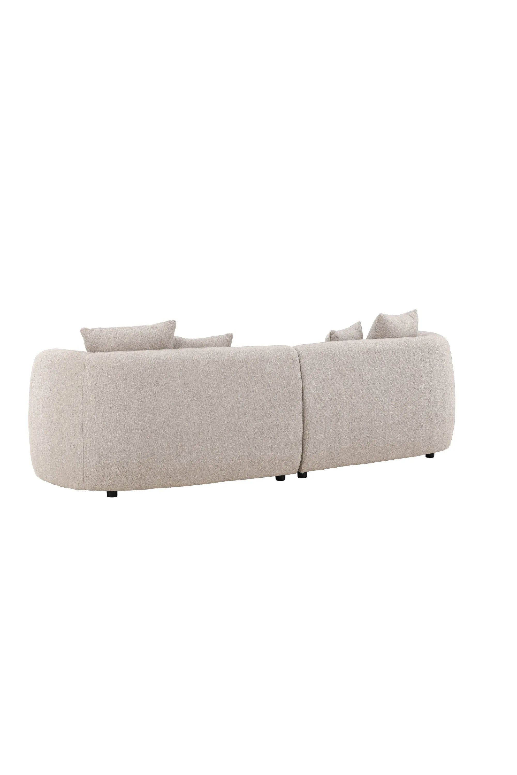 Das Cielo 3-Sitzer-Sofa vereint luxuriöses Bouclé-Material mit zeitloser Eleganz und bietet stilvollen Komfort für Ihr Zuhause.