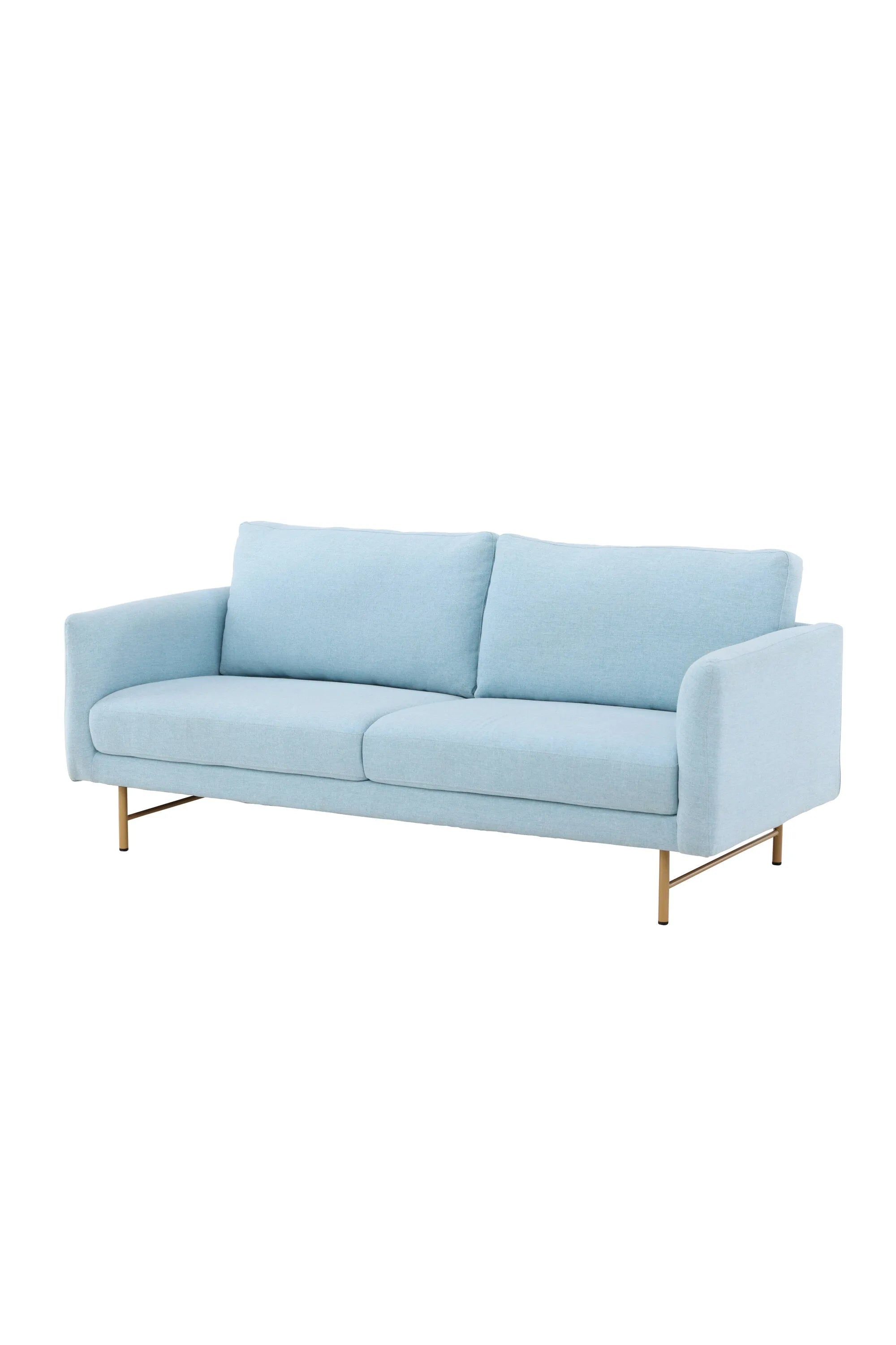 Das Sky 3-Sitzer-Sofa in Babyblau vereint modernen Stil mit Komfort, ideal für einladende und entspannende Wohnräume.