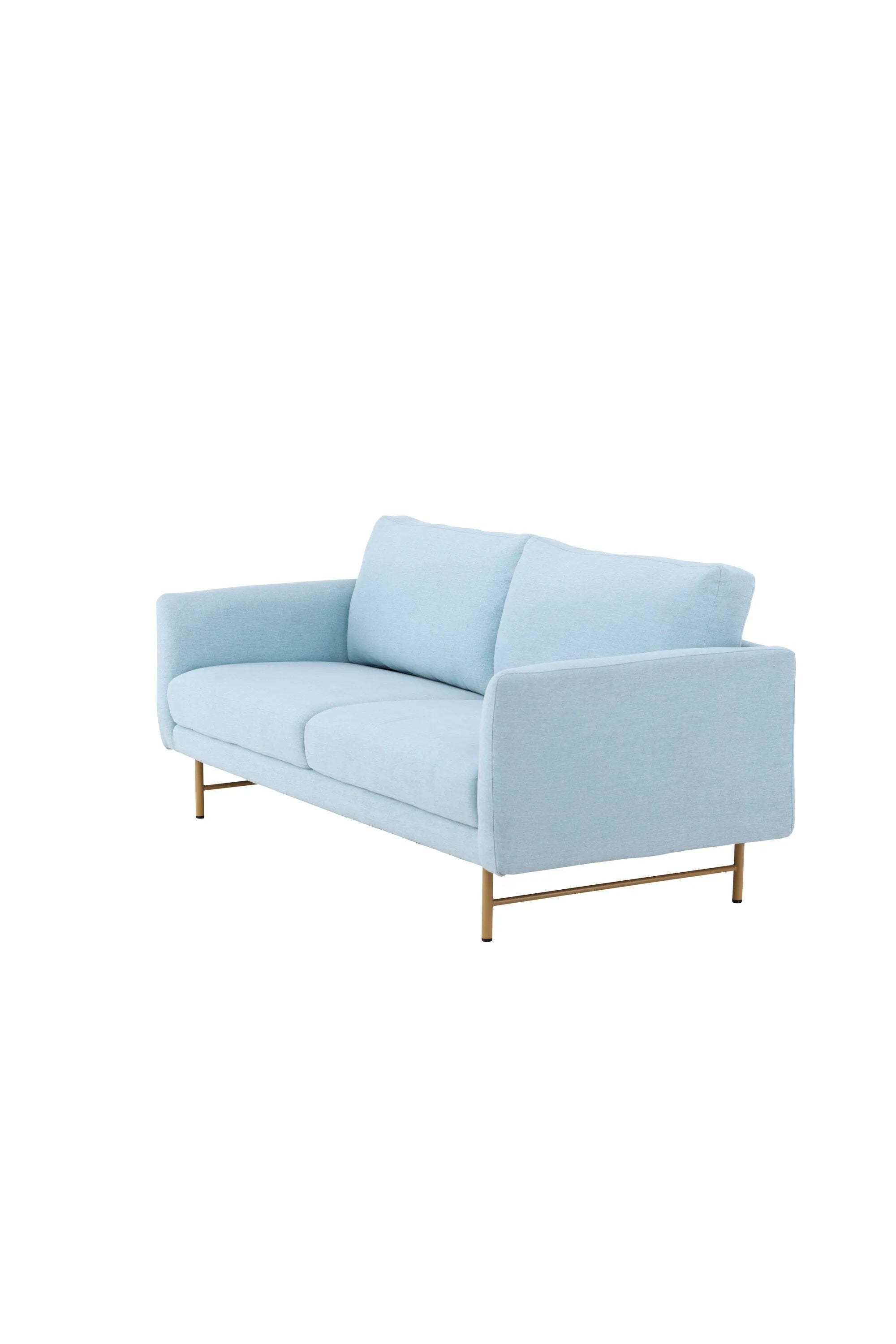 Das Sky 3-Sitzer-Sofa in Babyblau vereint modernen Stil mit Komfort, ideal für einladende und entspannende Wohnräume.